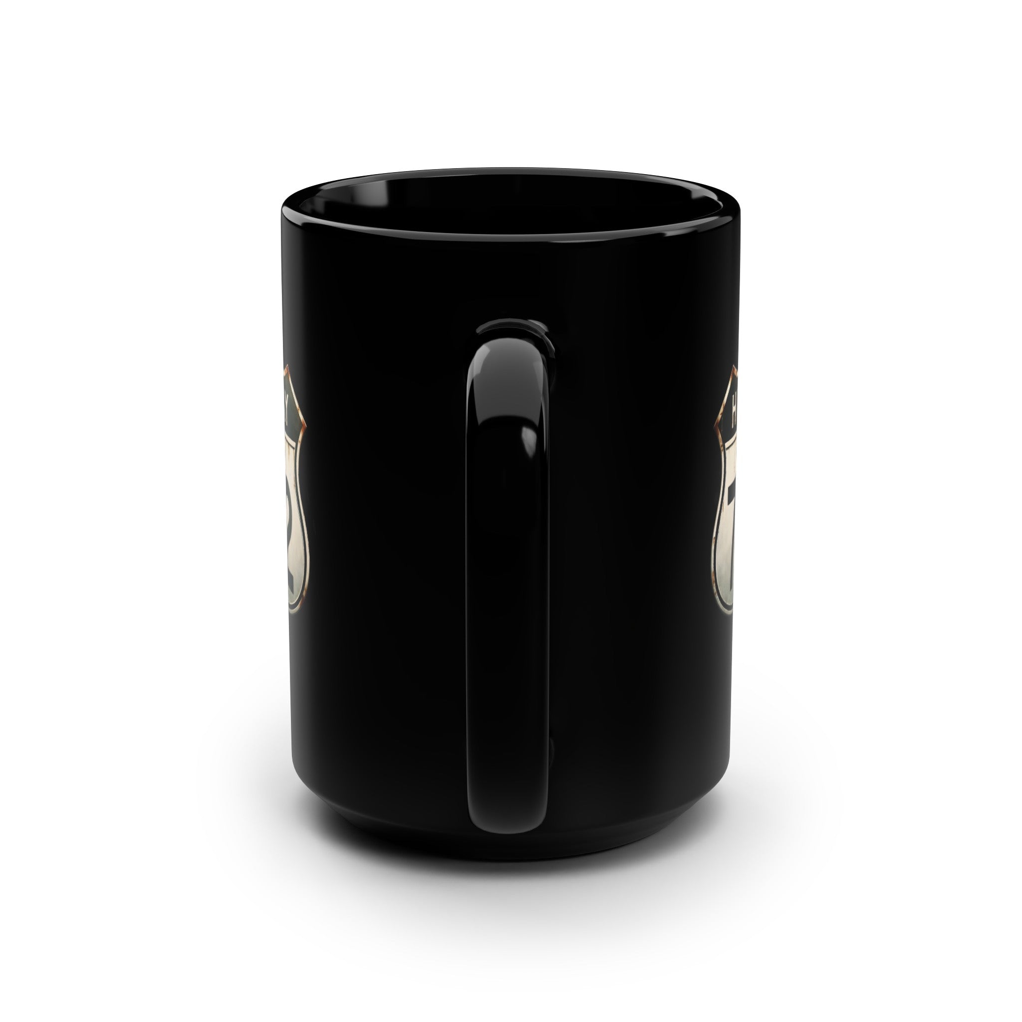 Highway 762 Black Mug, 15oz