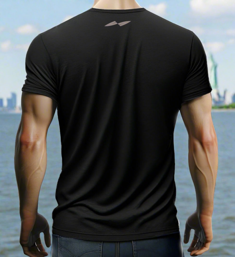 man wearing a t-shirt