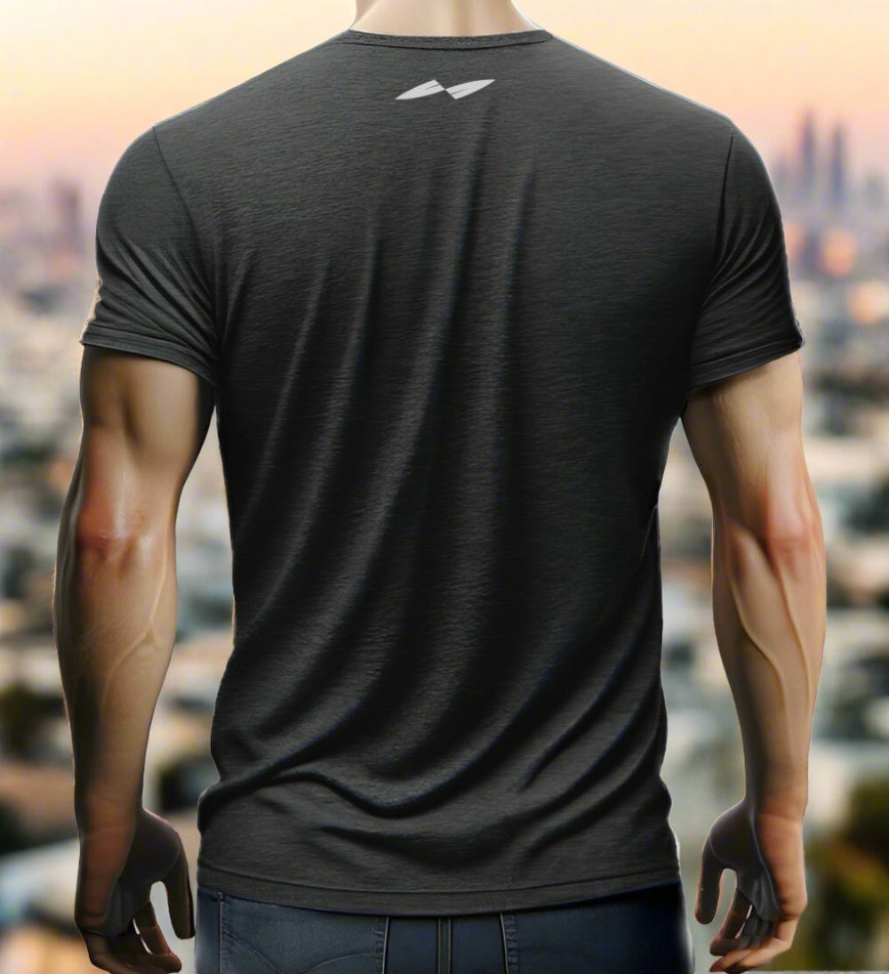 man wearing a t-shirt