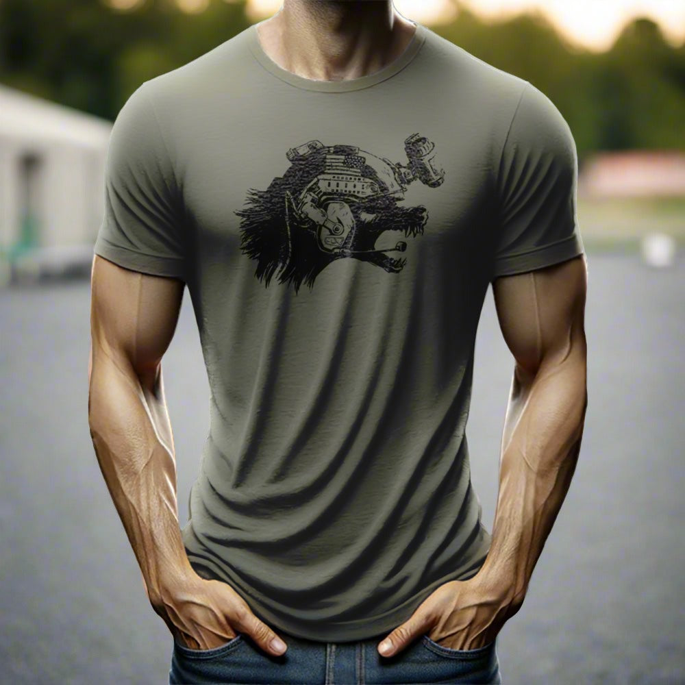 man wearing a t-shirt