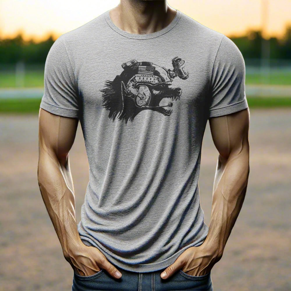 man wearing a t-shirt