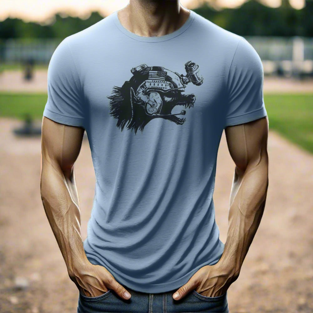 man wearing a t-shirt