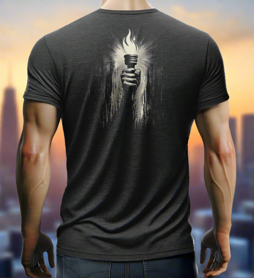 man wearing a t-shirt