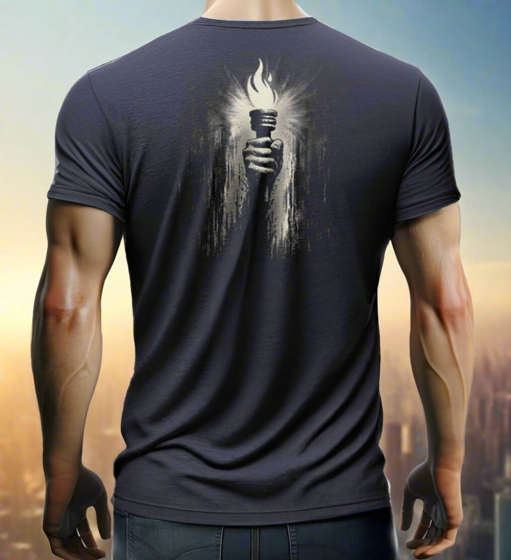 man wearing a t-shirt