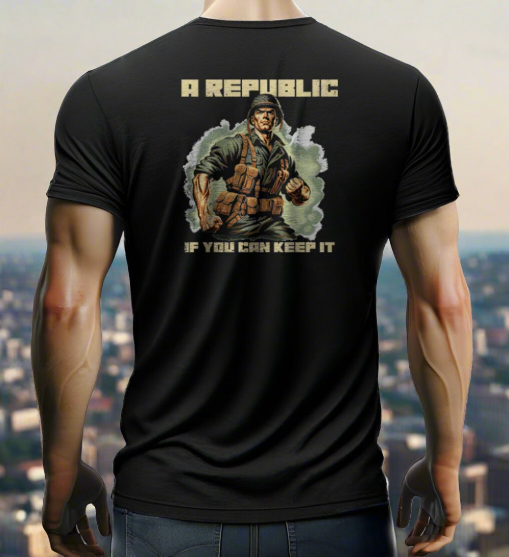 man wearing a t-shirt