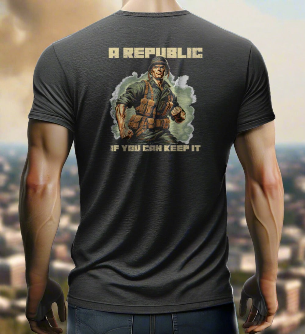 man wearing a t-shirt