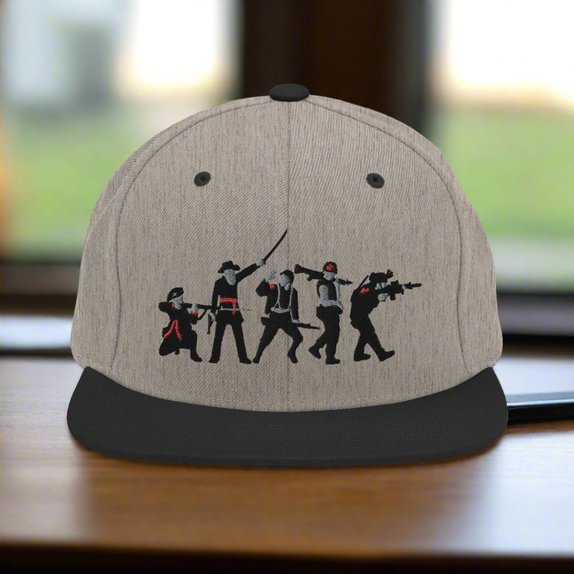 a snapback cap