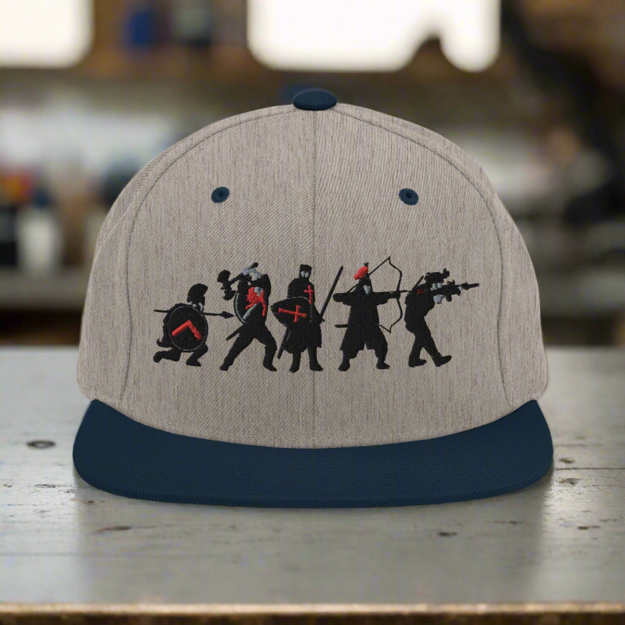 a snapback cap