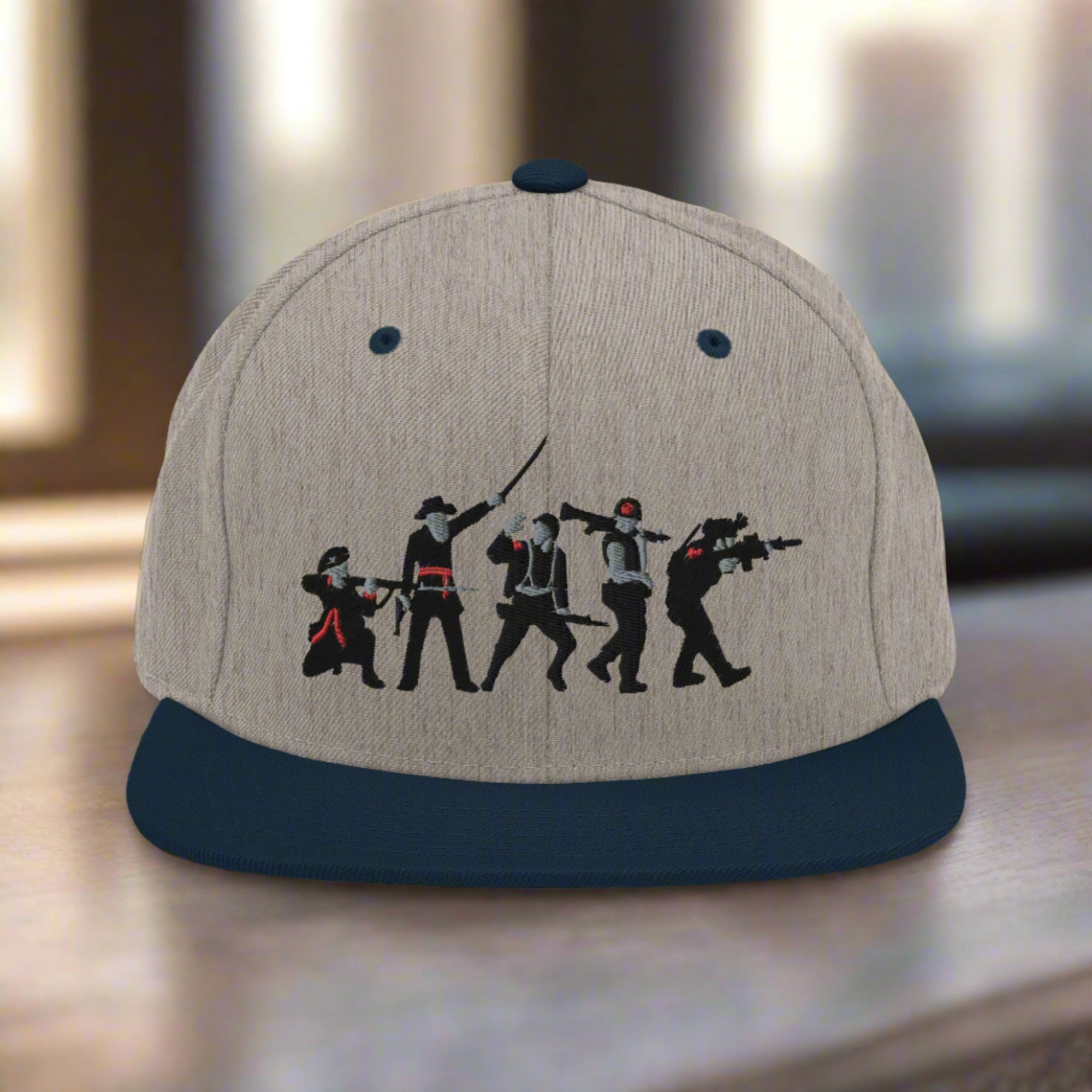 a snapback cap