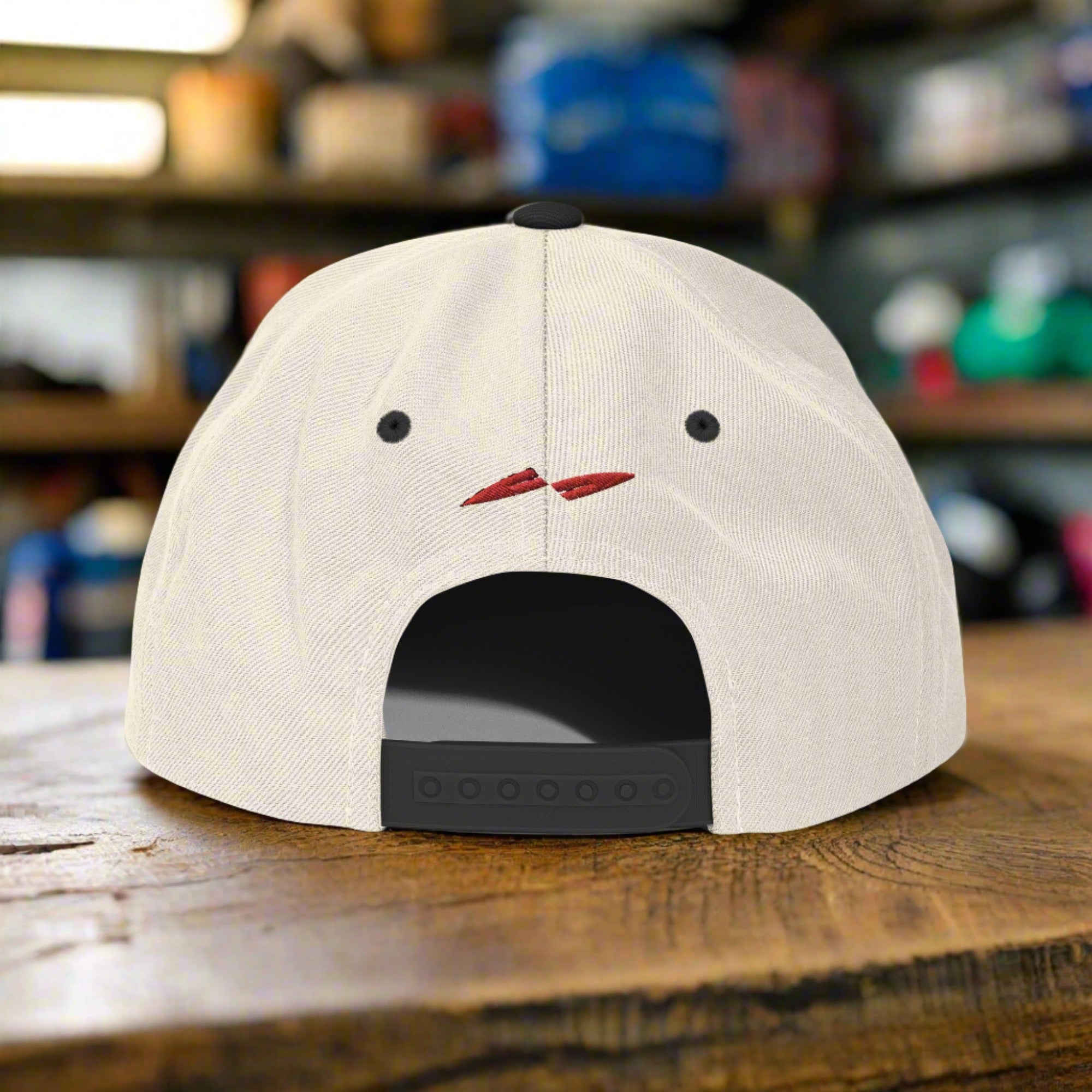 a snapback cap