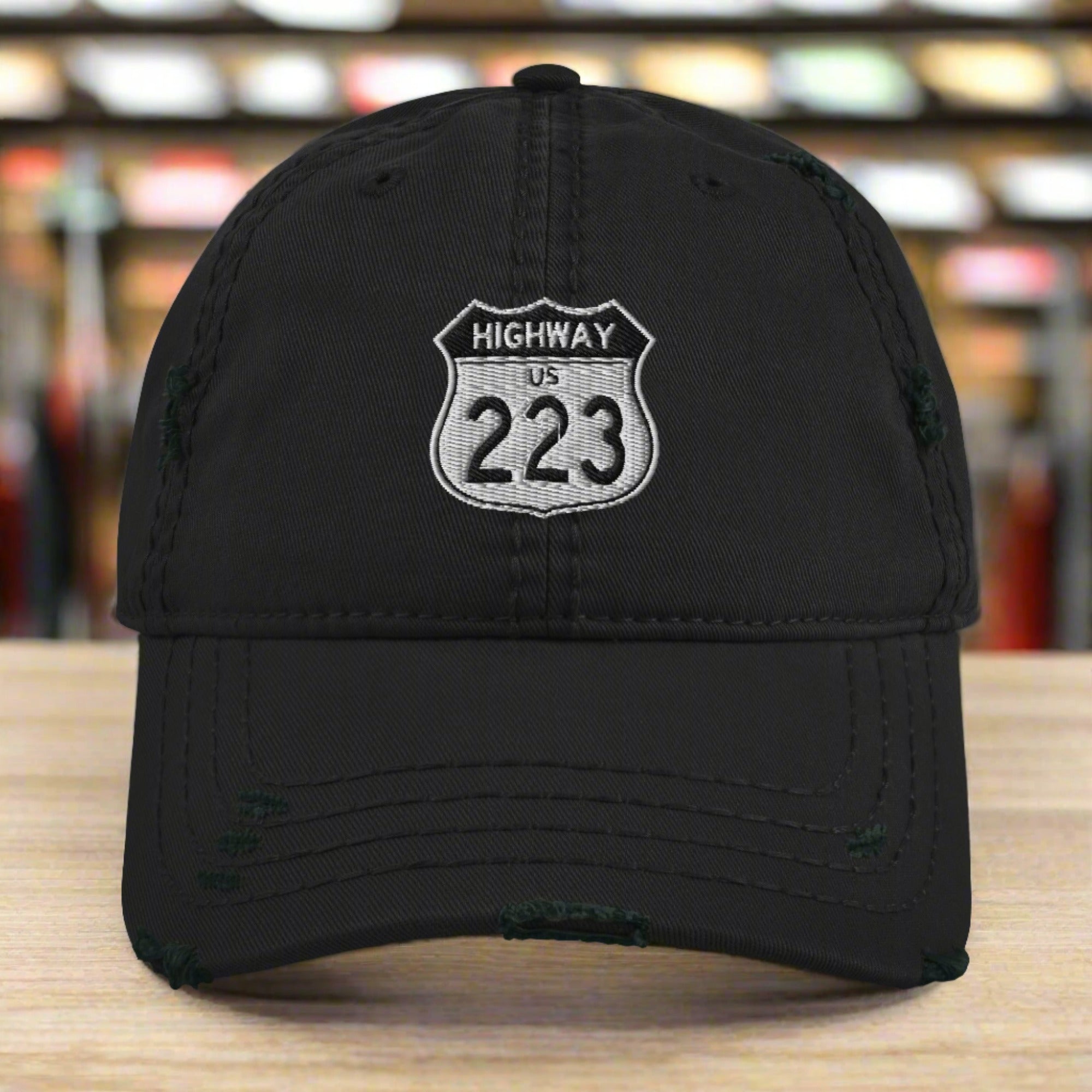 a baseball cap