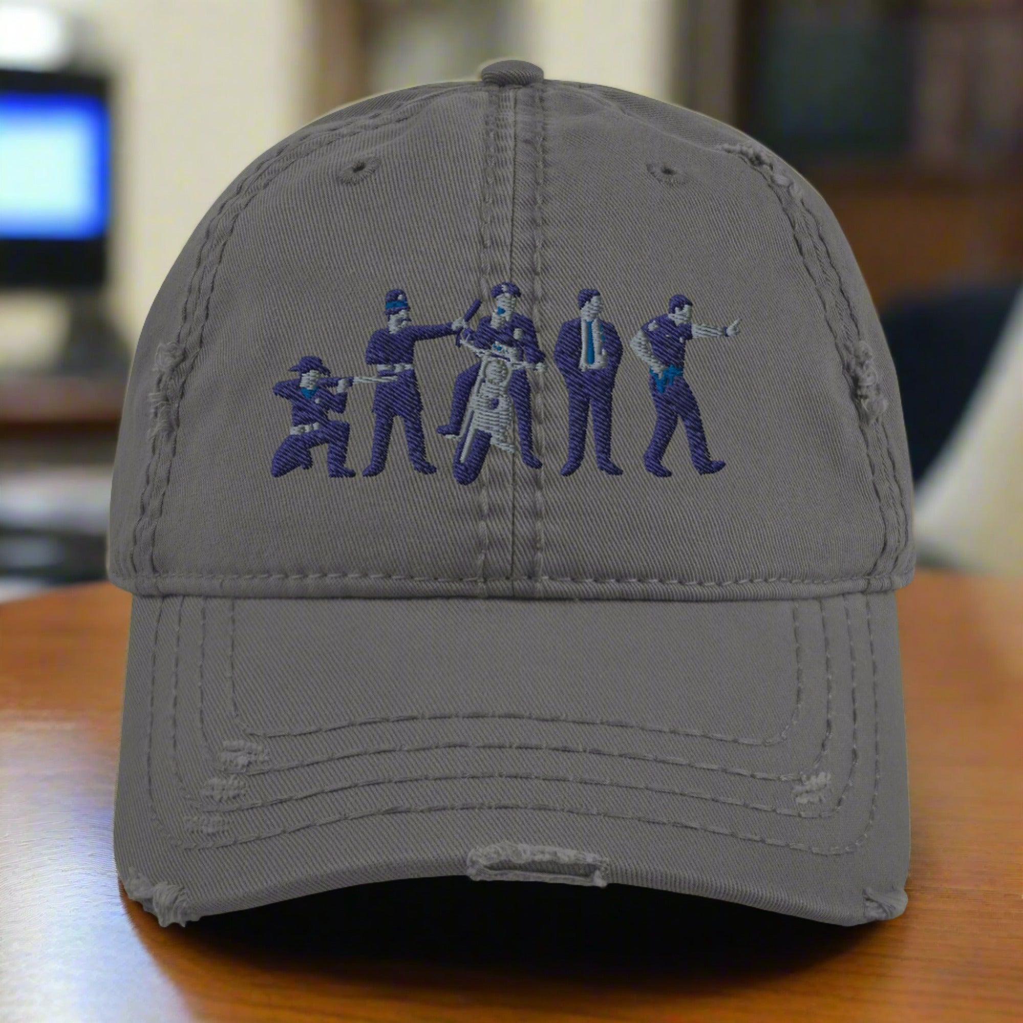 american blue line dad hat