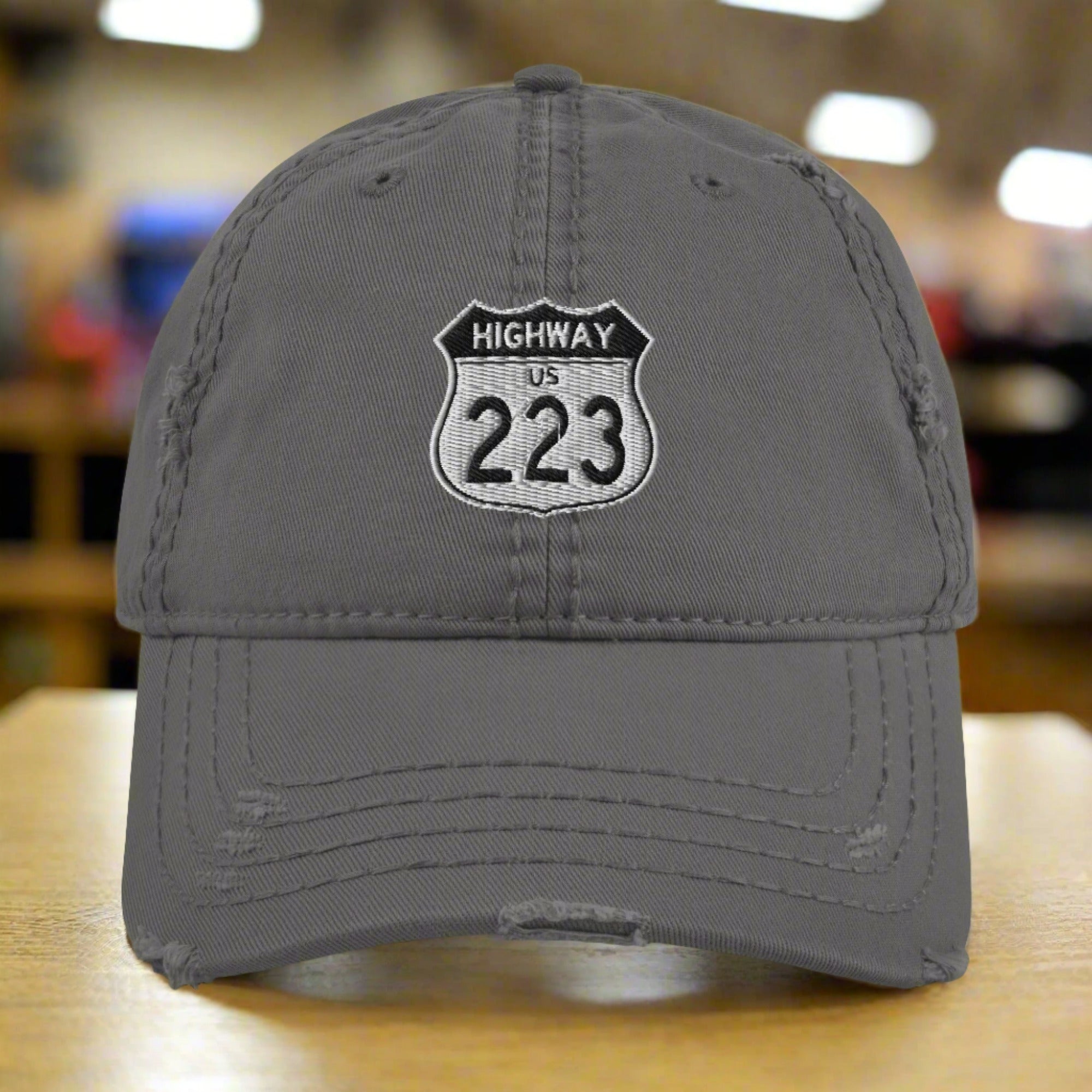 a baseball cap