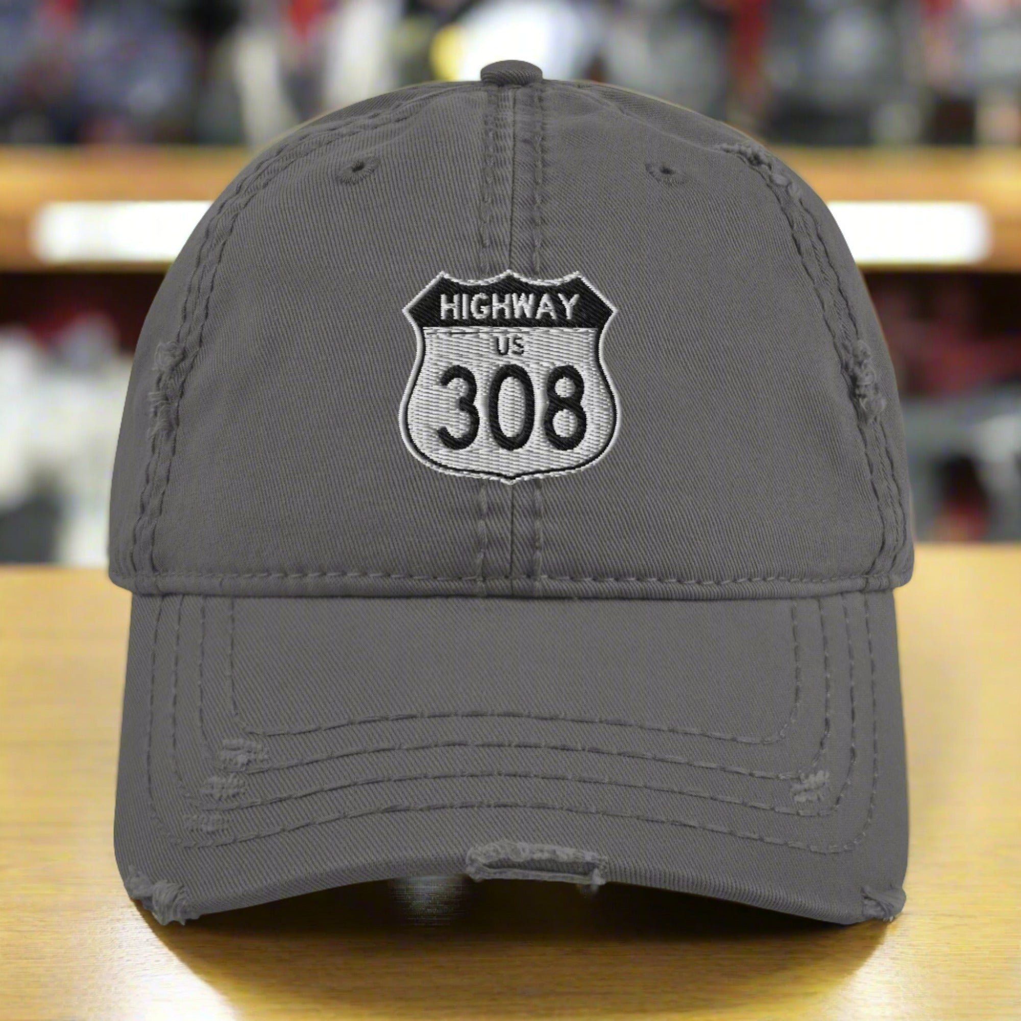 a baseball cap