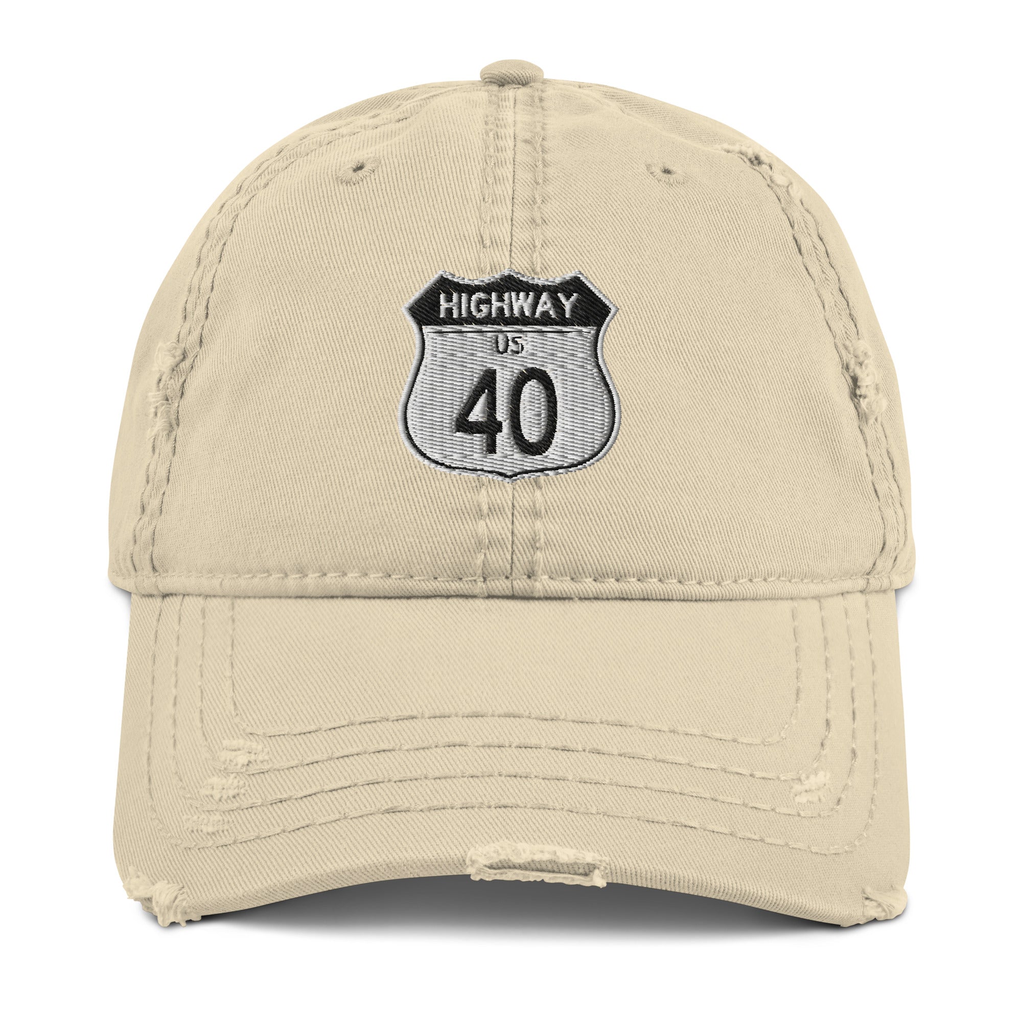 Highway 40 Distressed Dad Hat