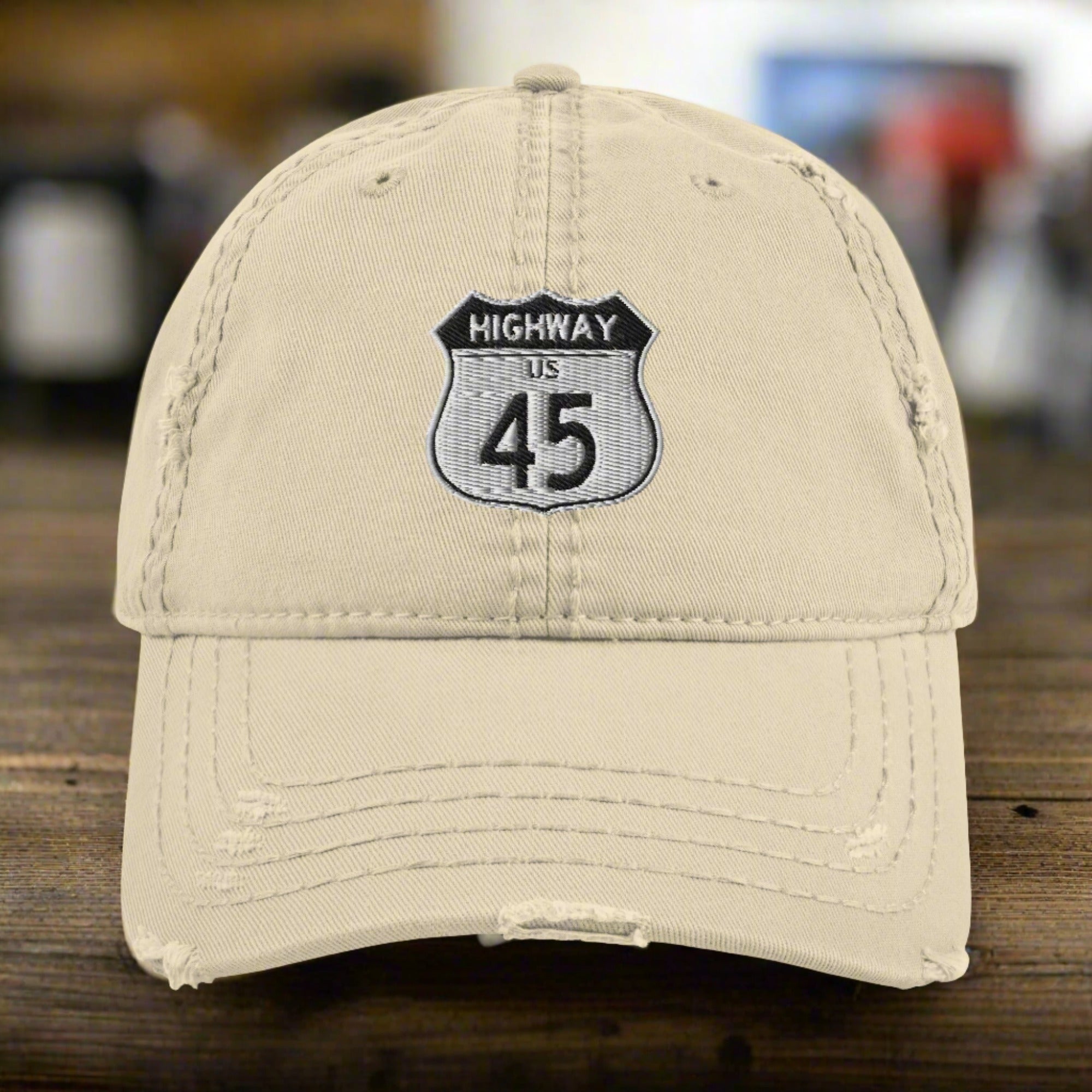 a baseball cap