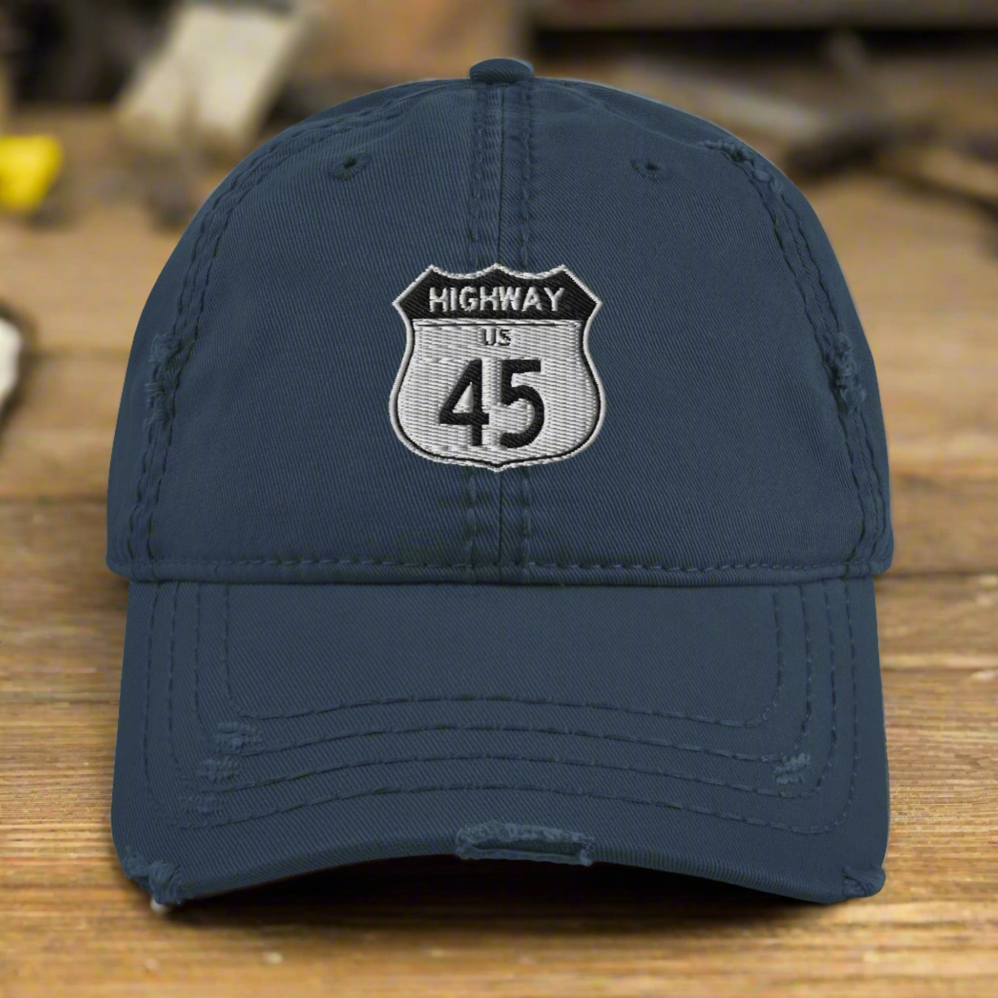a baseball cap