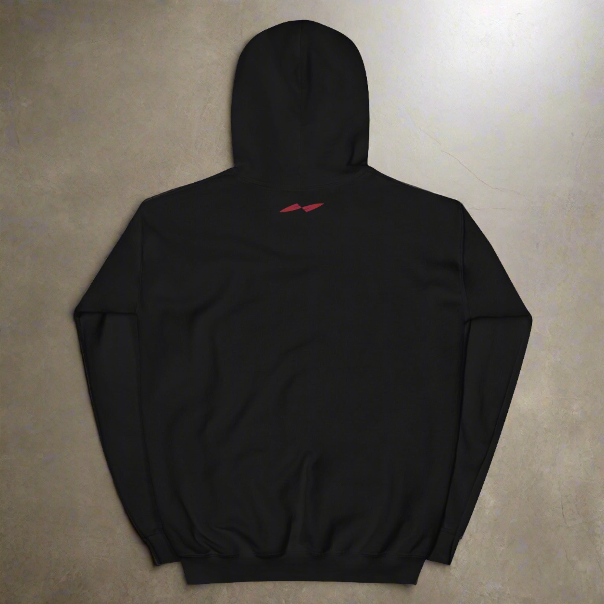 a flat hoodie