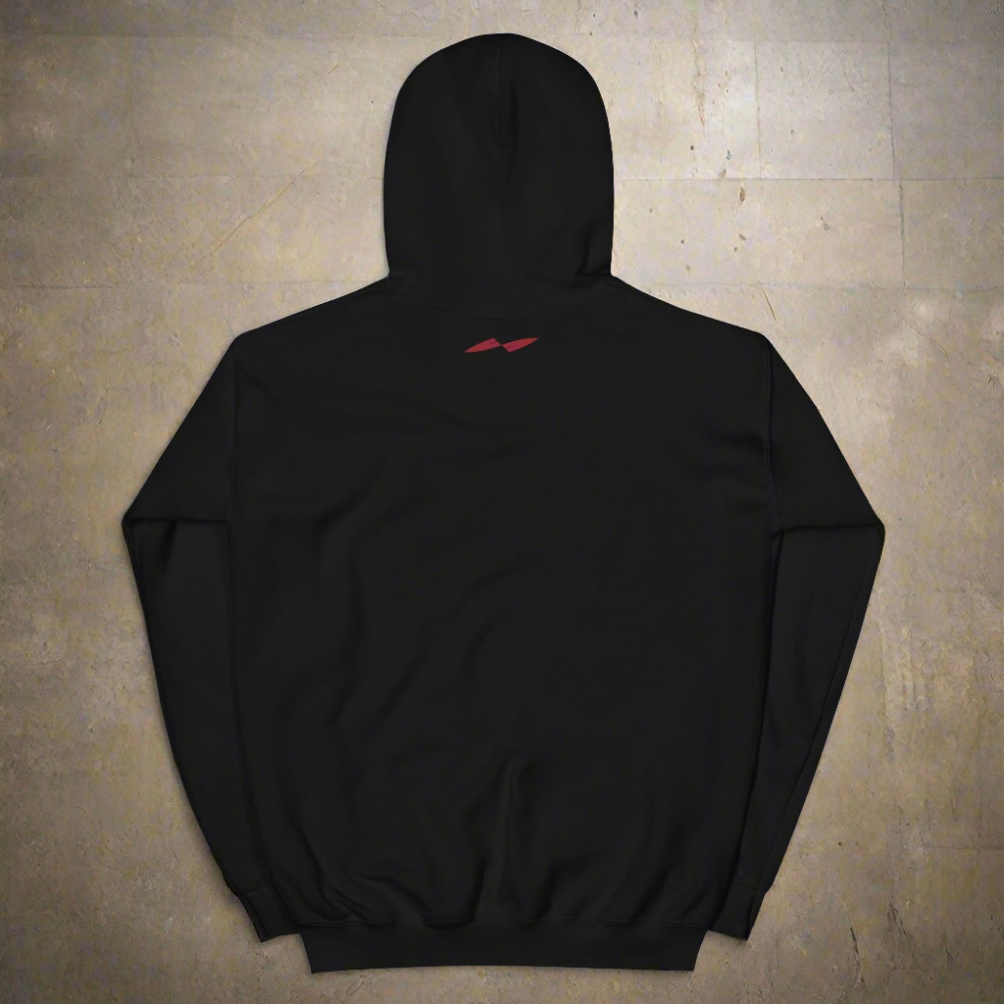 a flat hoodie