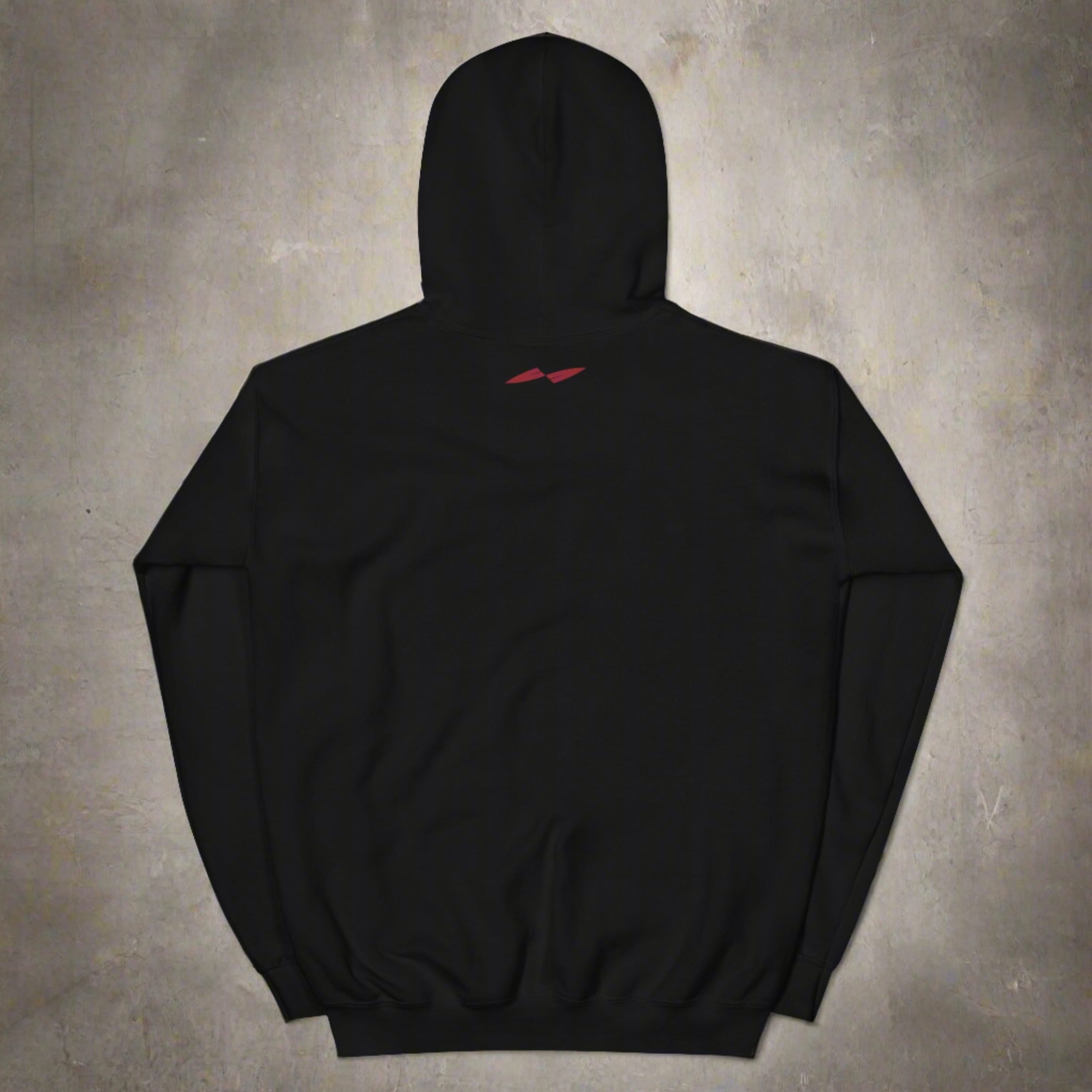 a flat hoodie