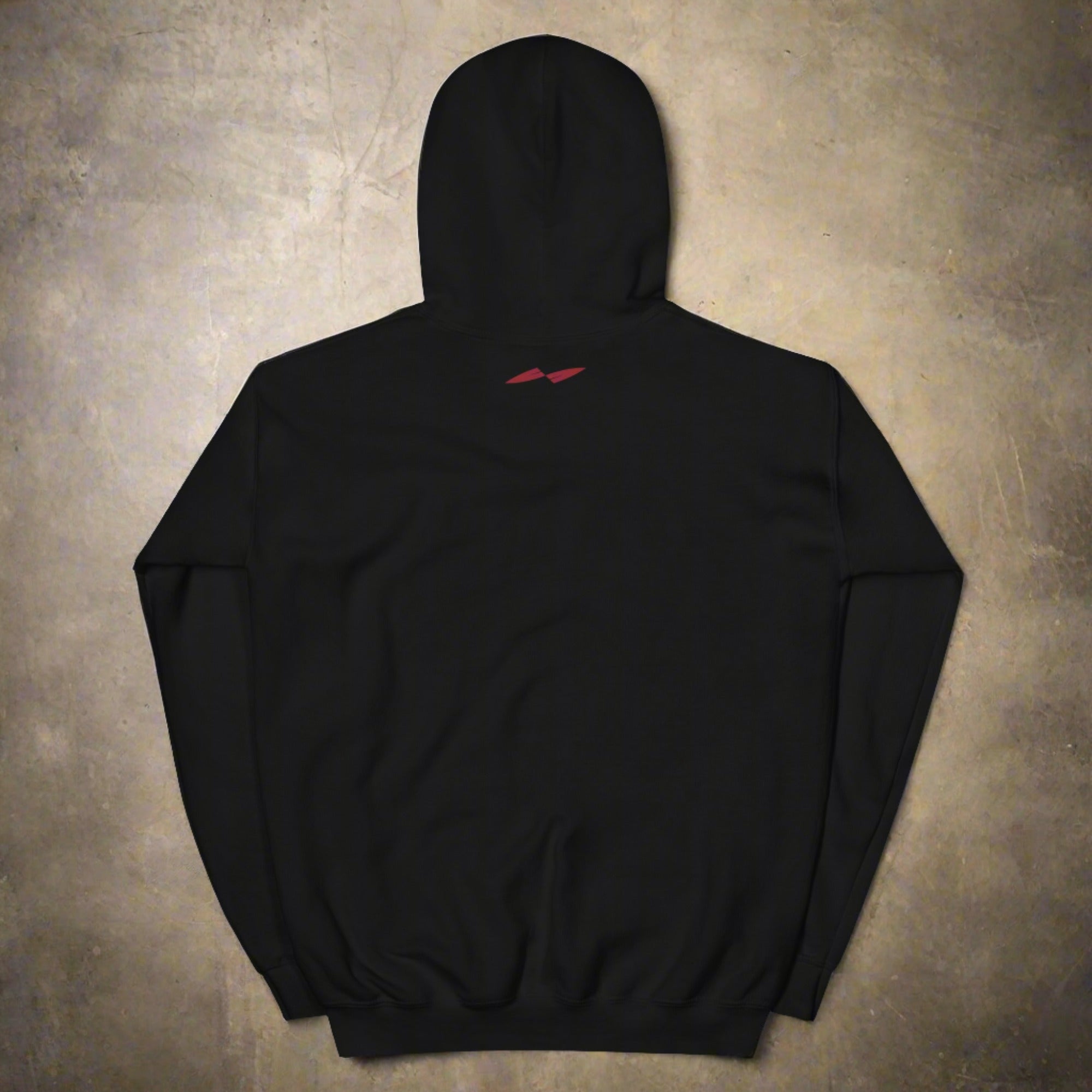 a flat hoodie