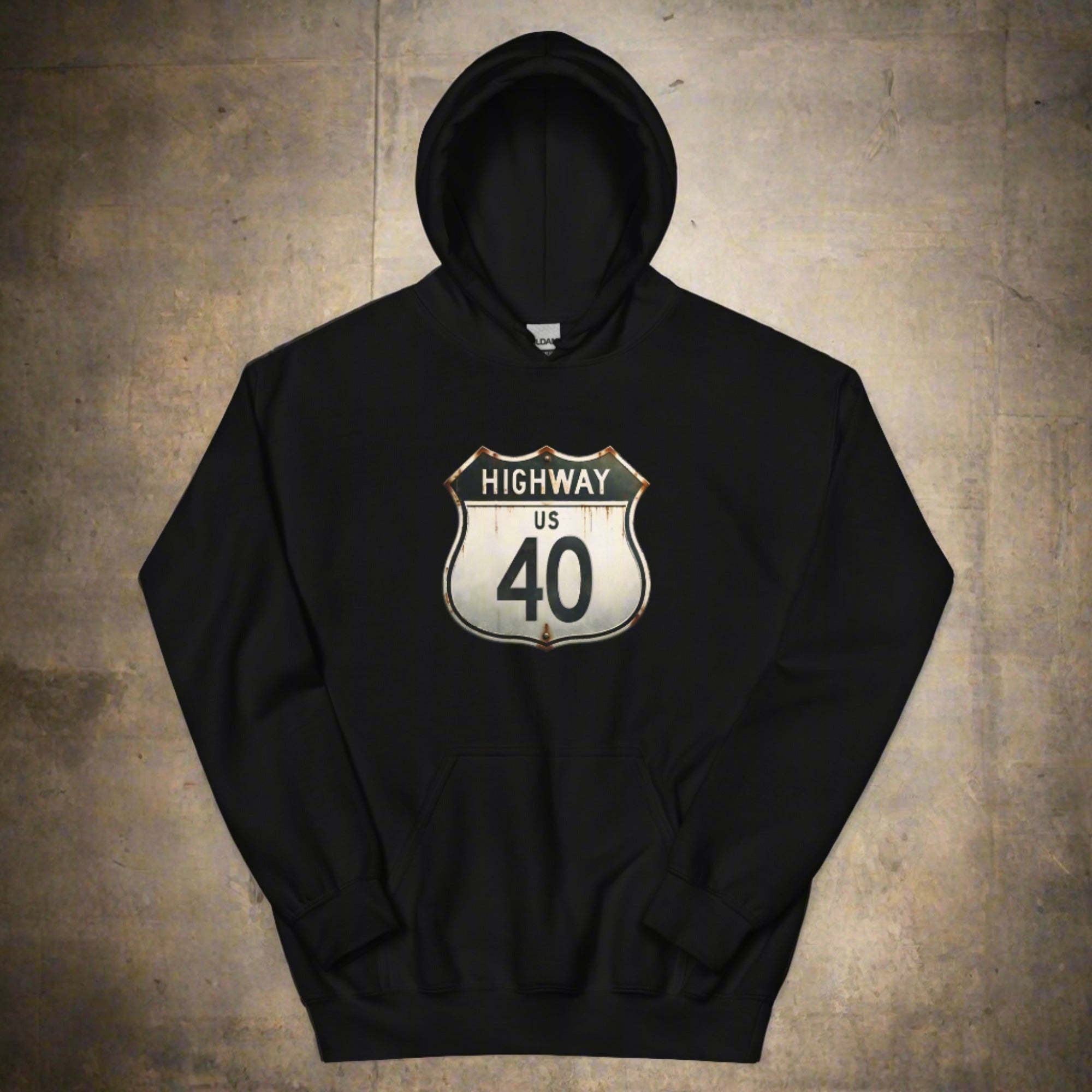 a flat hoodie