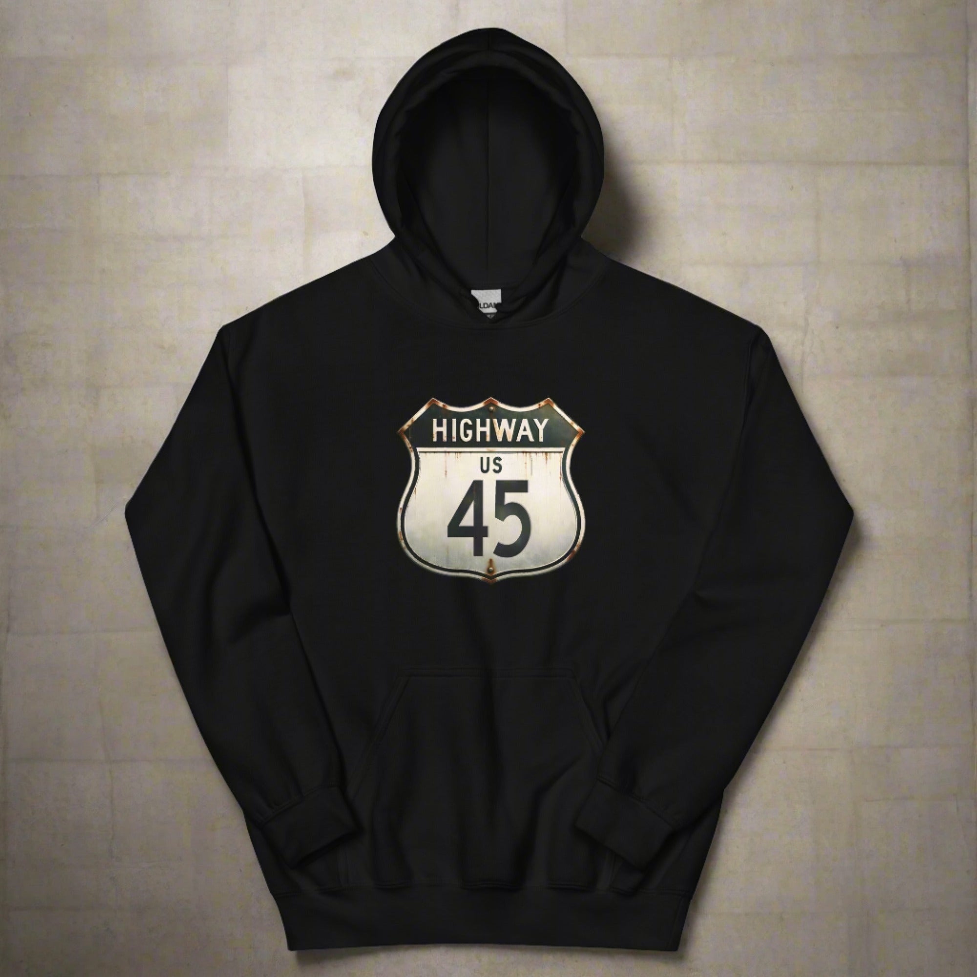 a flat hoodie