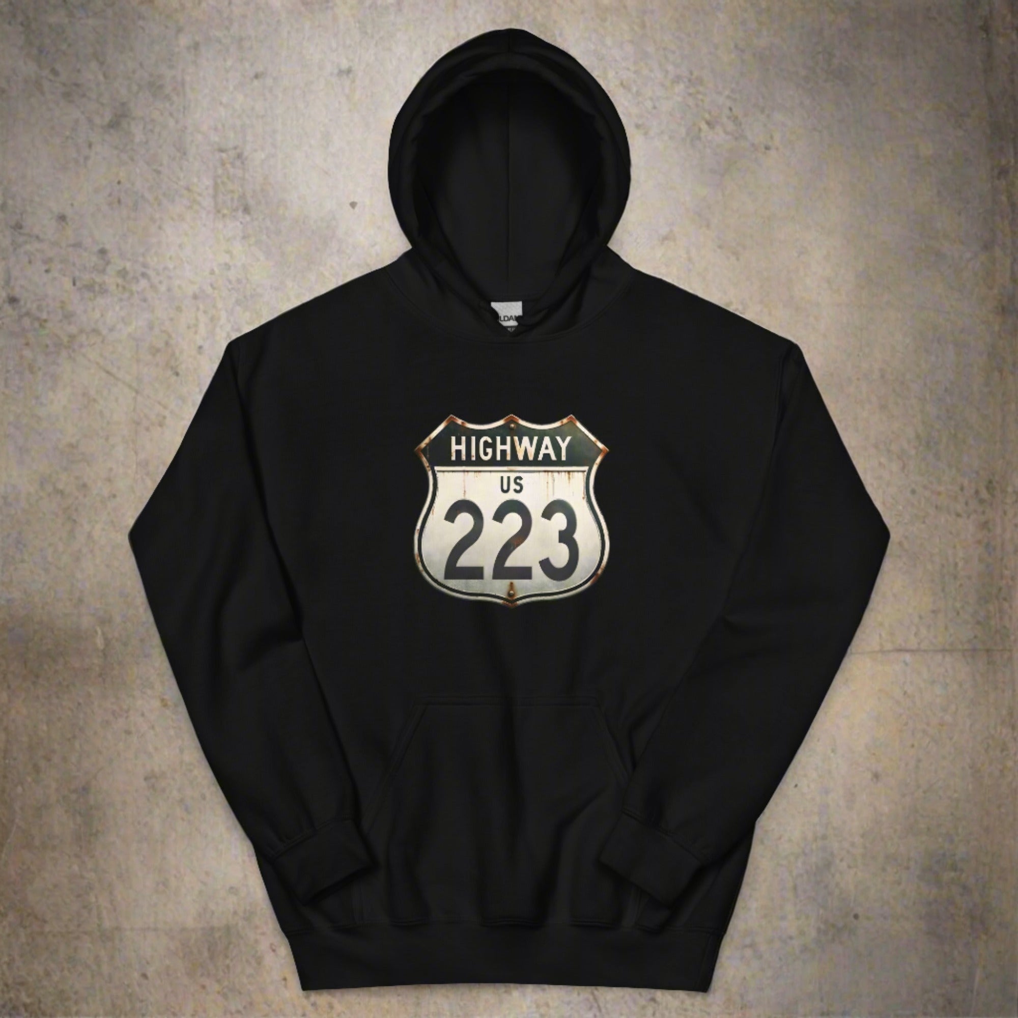 a flat hoodie