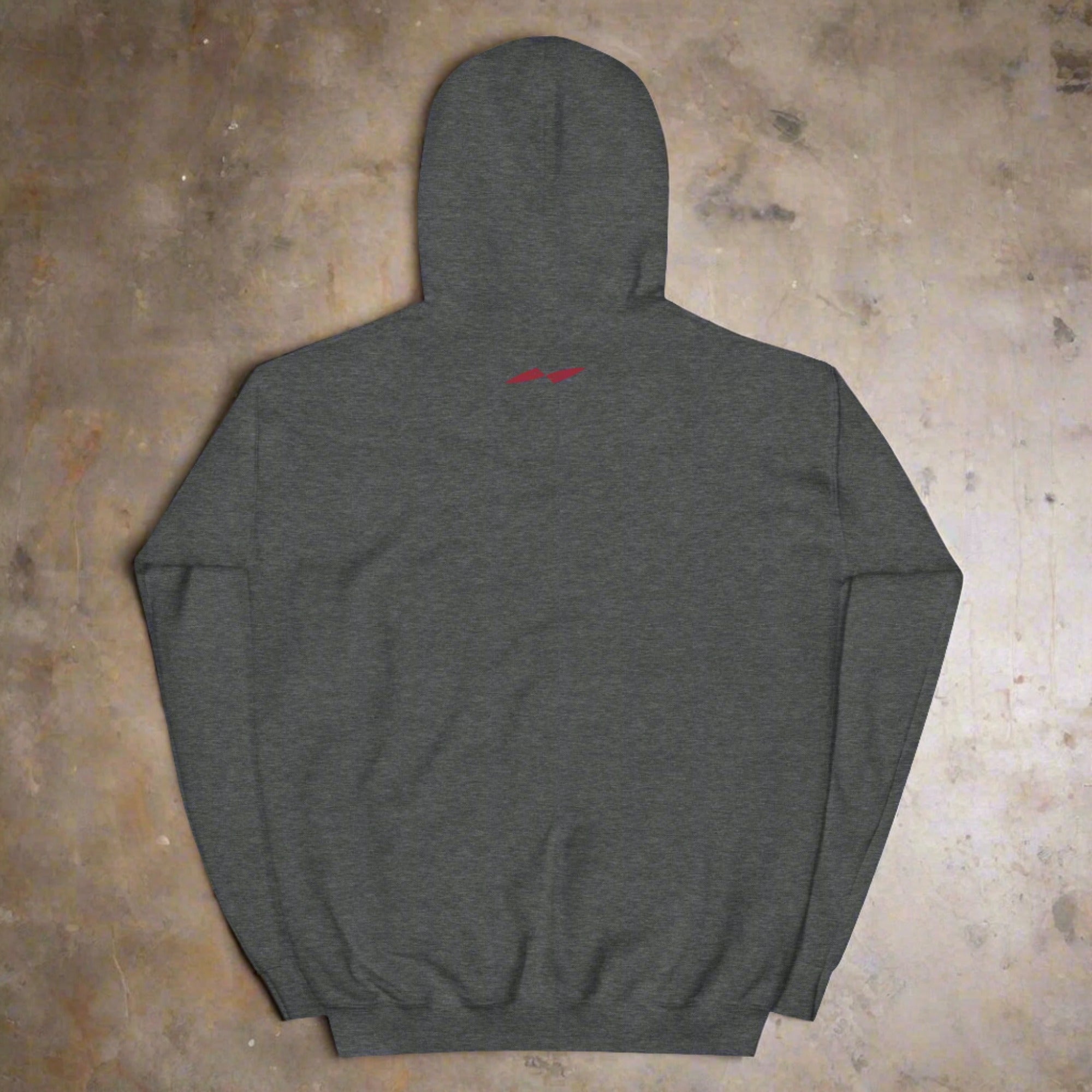 a flat hoodie