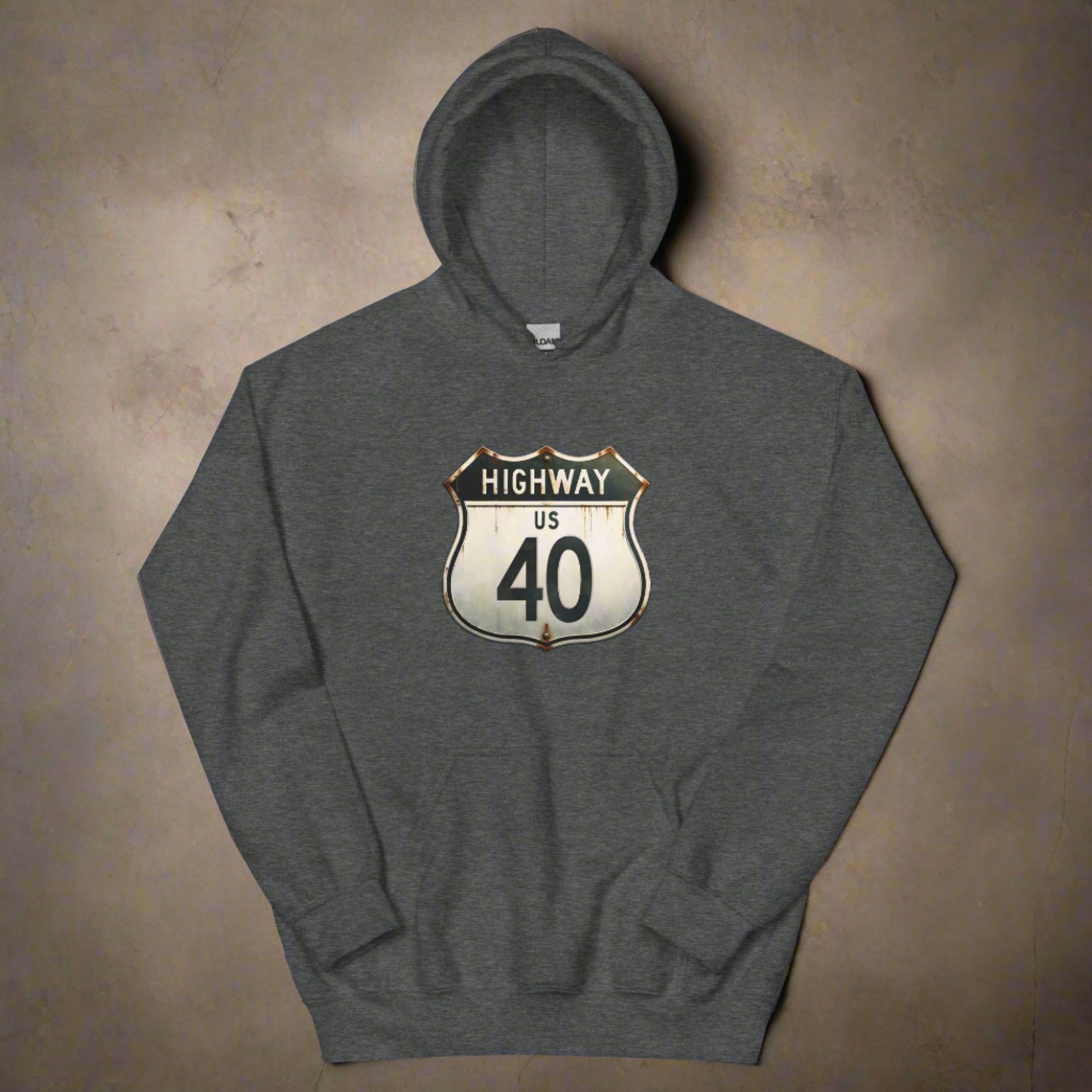 a flat hoodie