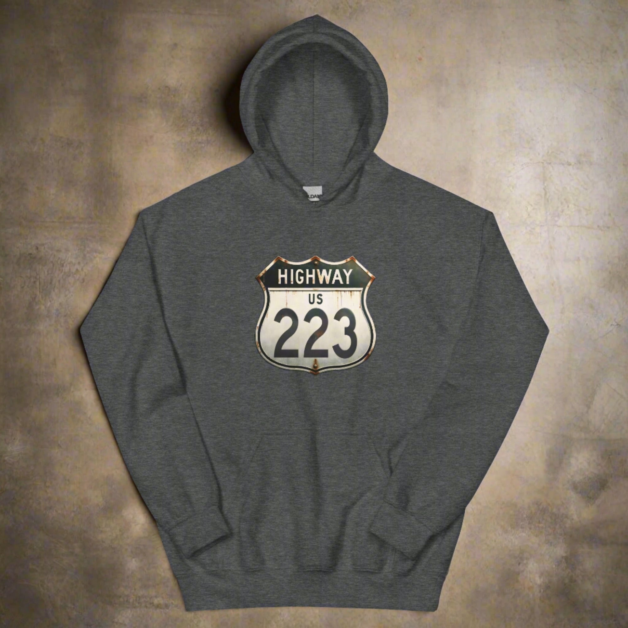 a flat hoodie