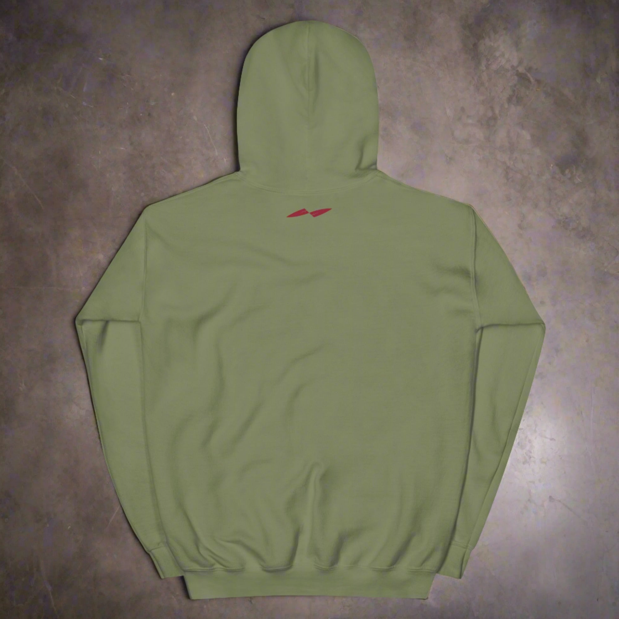 a flat hoodie