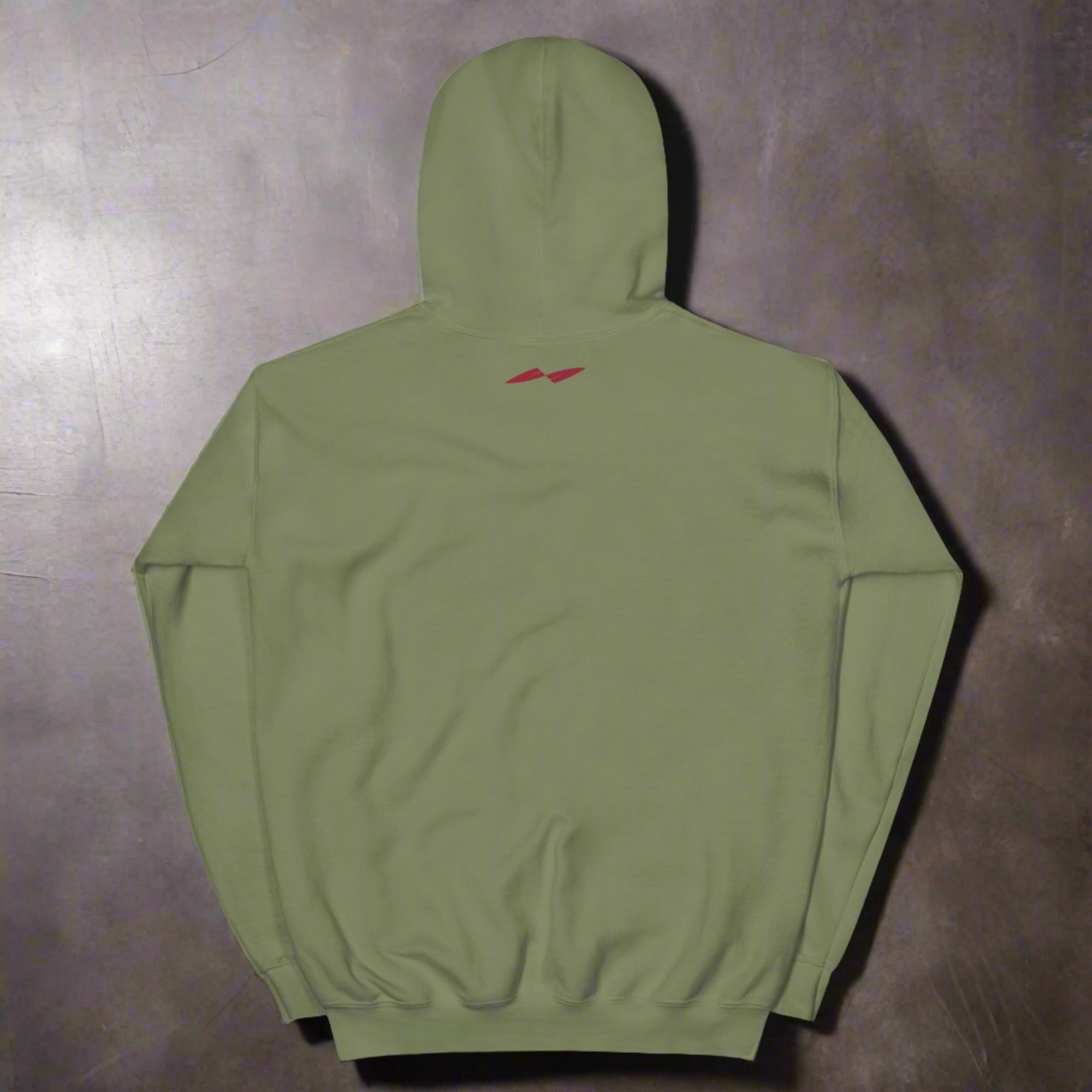 a flat hoodie