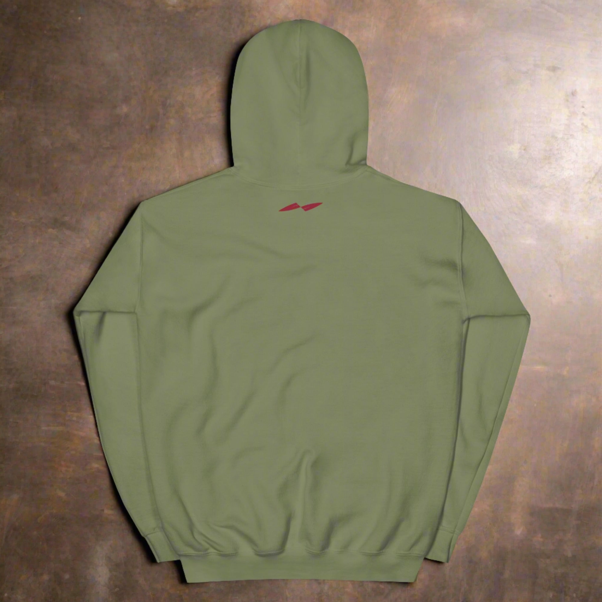 a flat hoodie