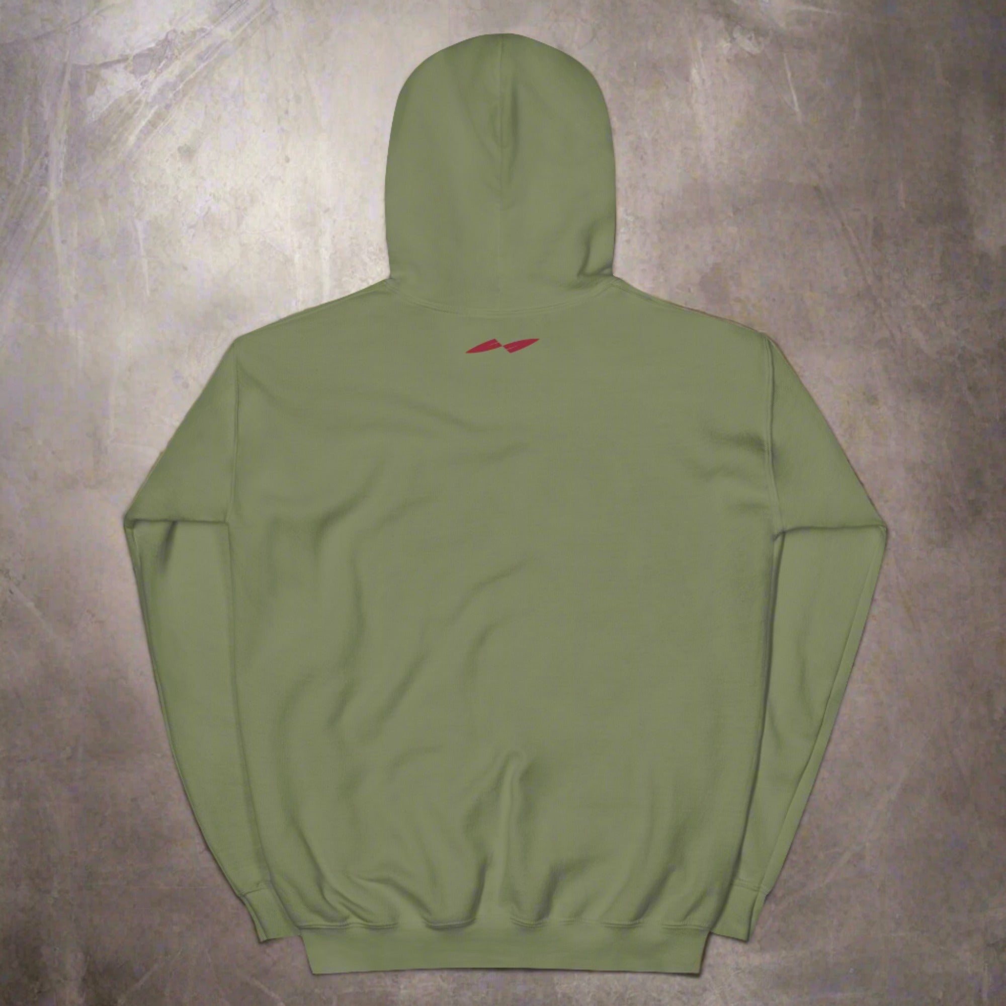 a flat hoodie