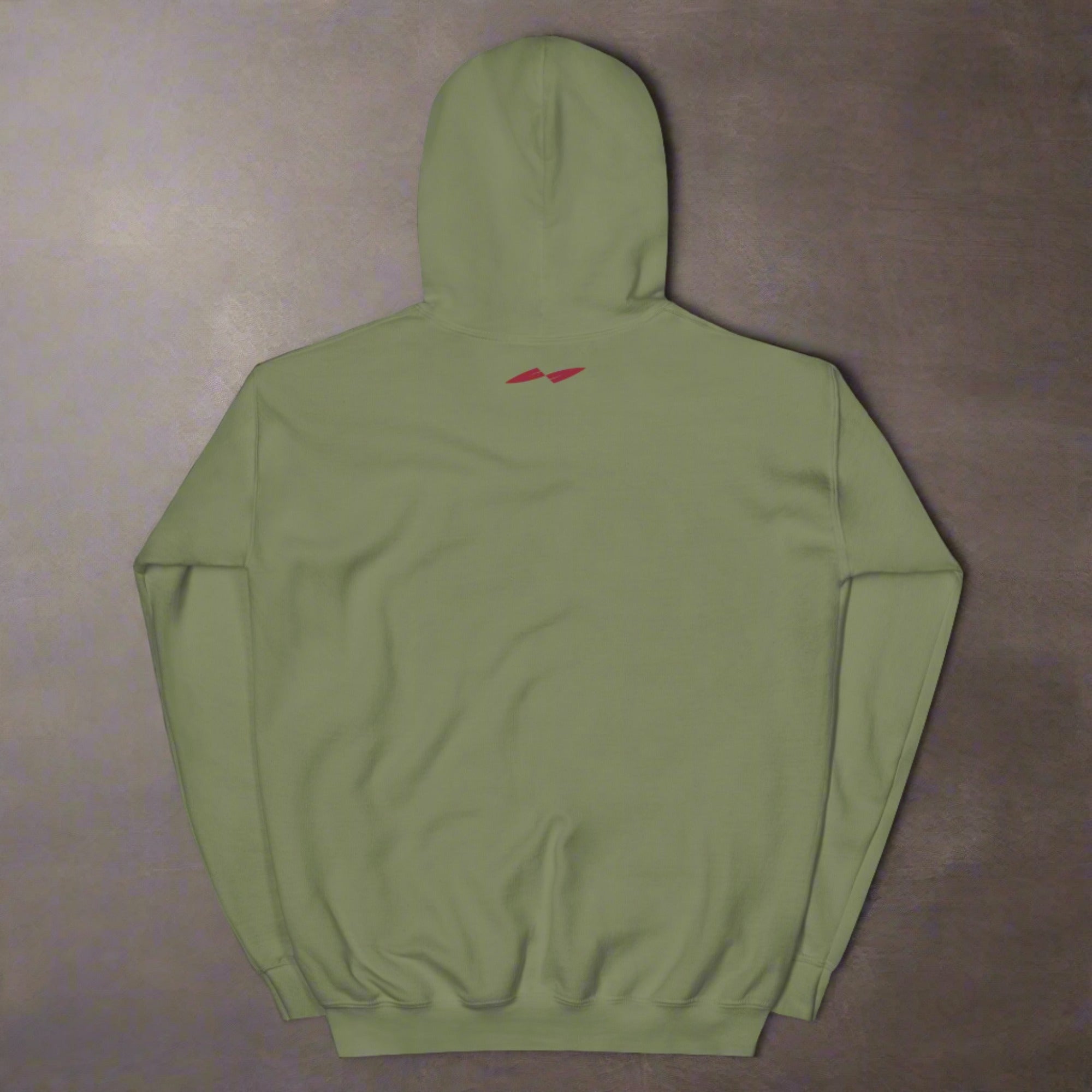 a flat hoodie