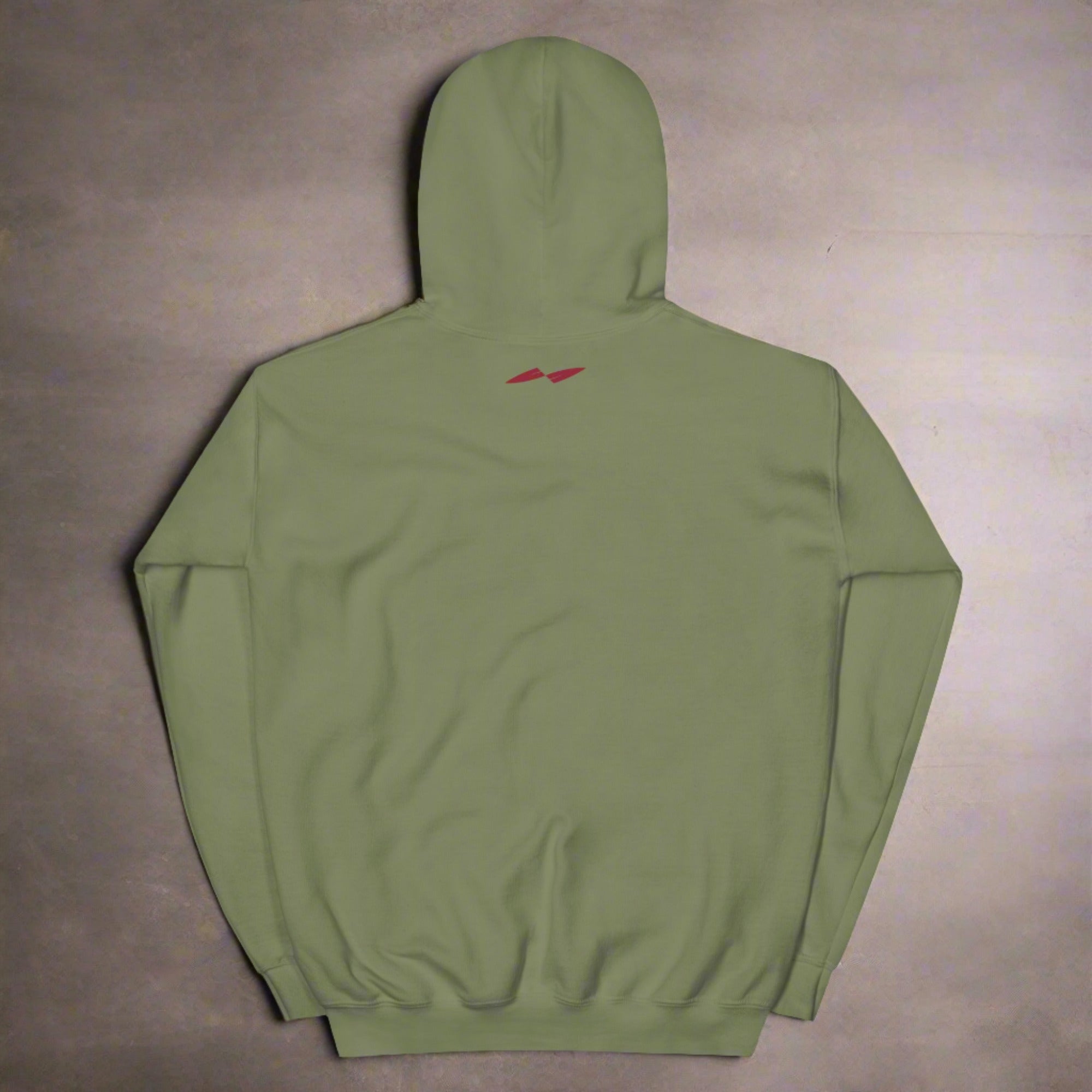 a flat hoodie