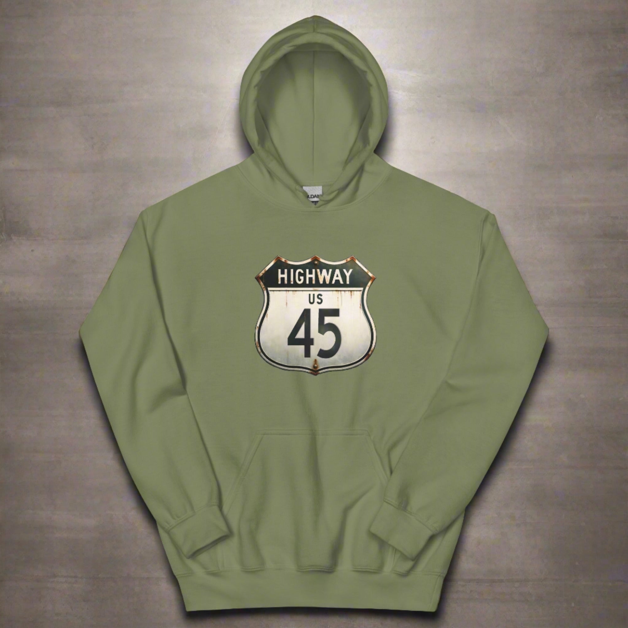 a flat hoodie