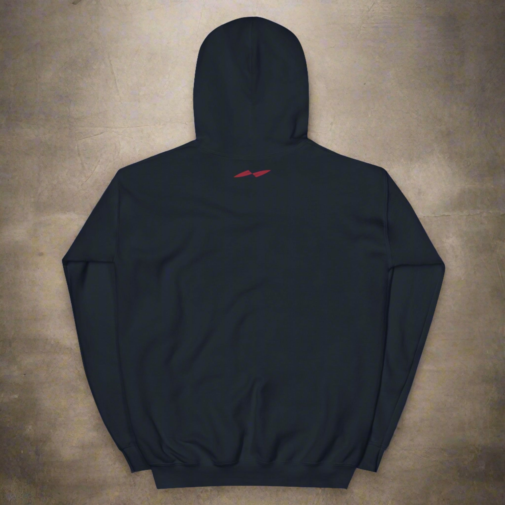 a flat hoodie