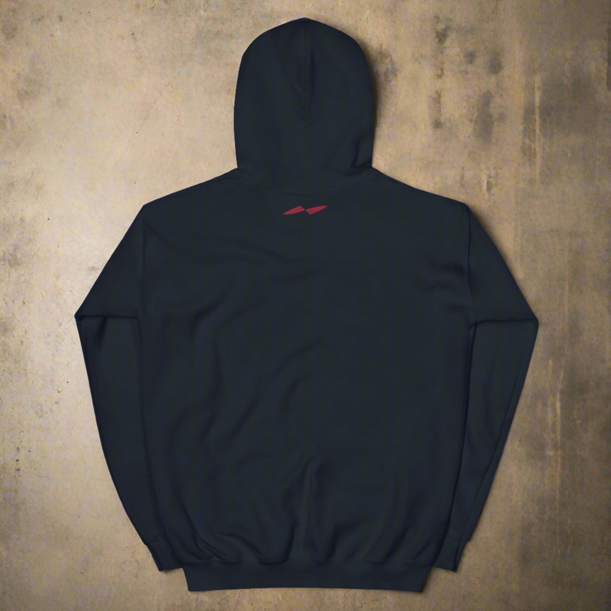 a flat hoodie