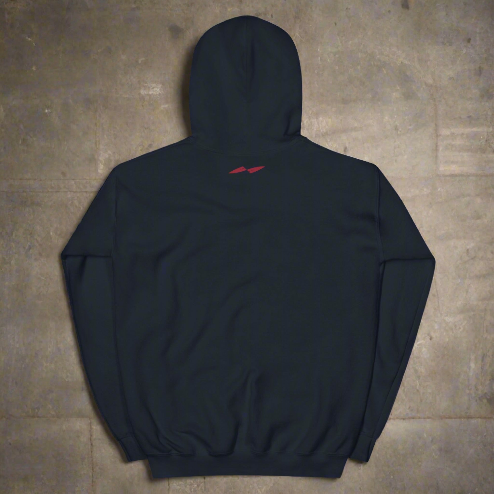 a flat hoodie