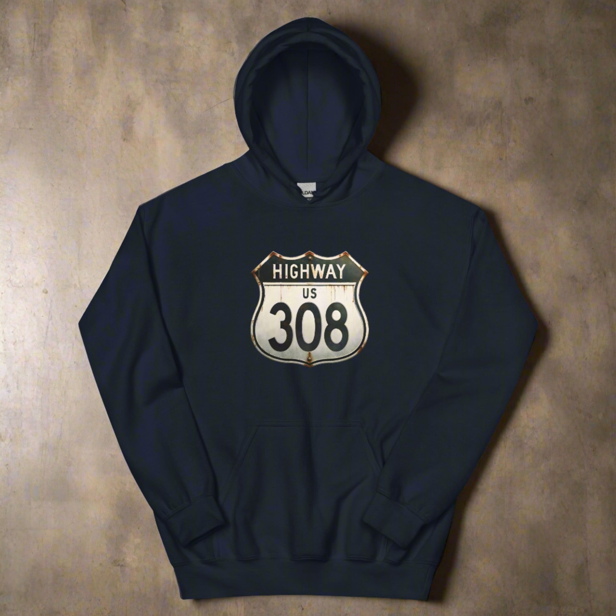 a flat hoodie
