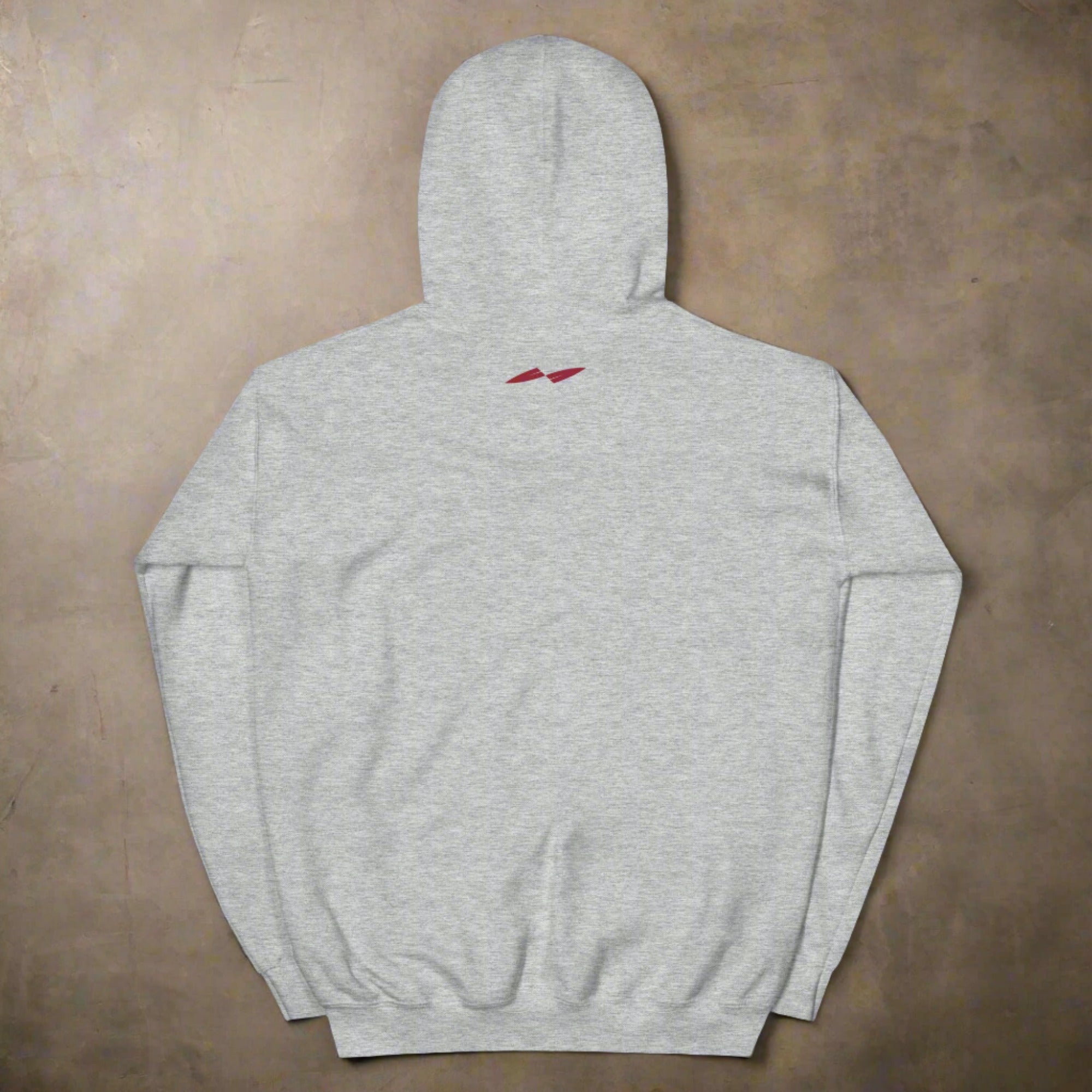 a flat hoodie