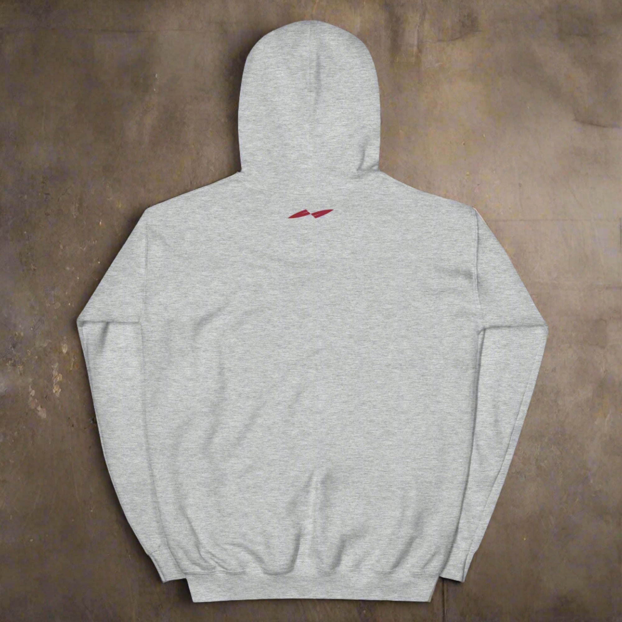 a flat hoodie