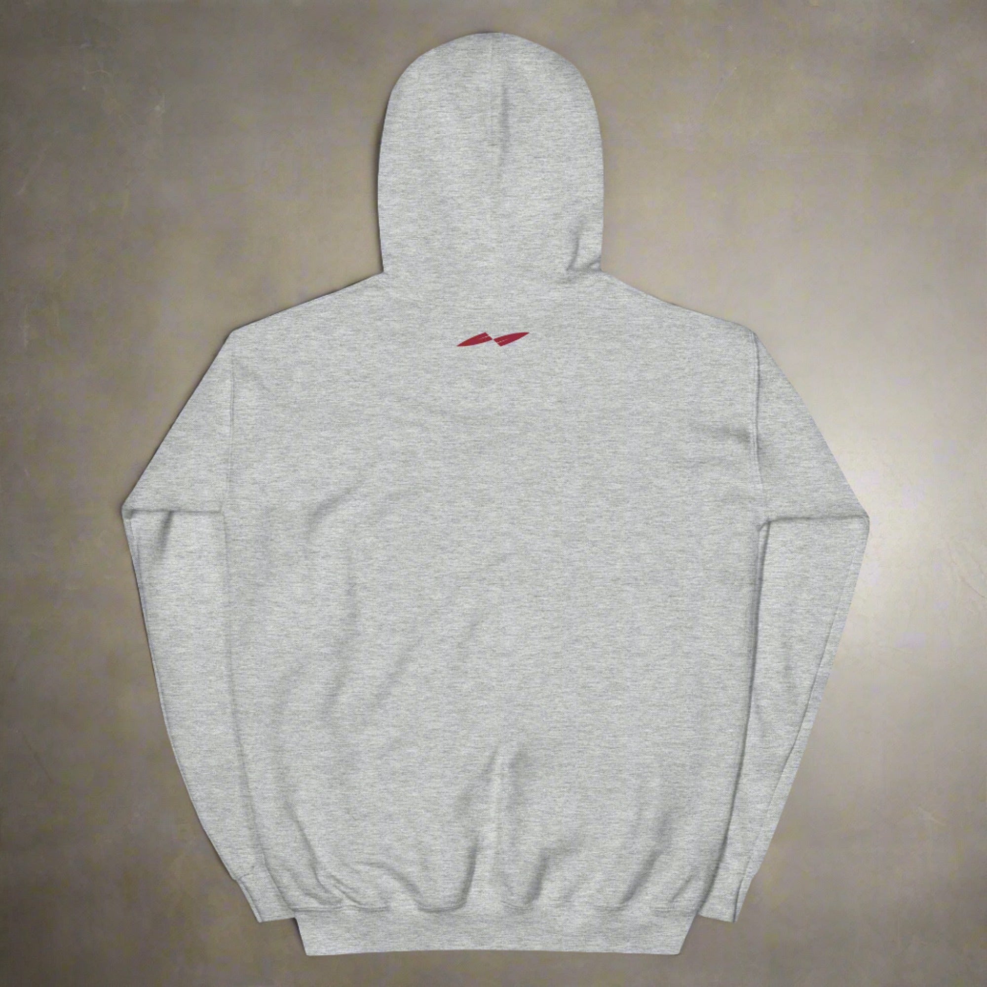 a flat hoodie