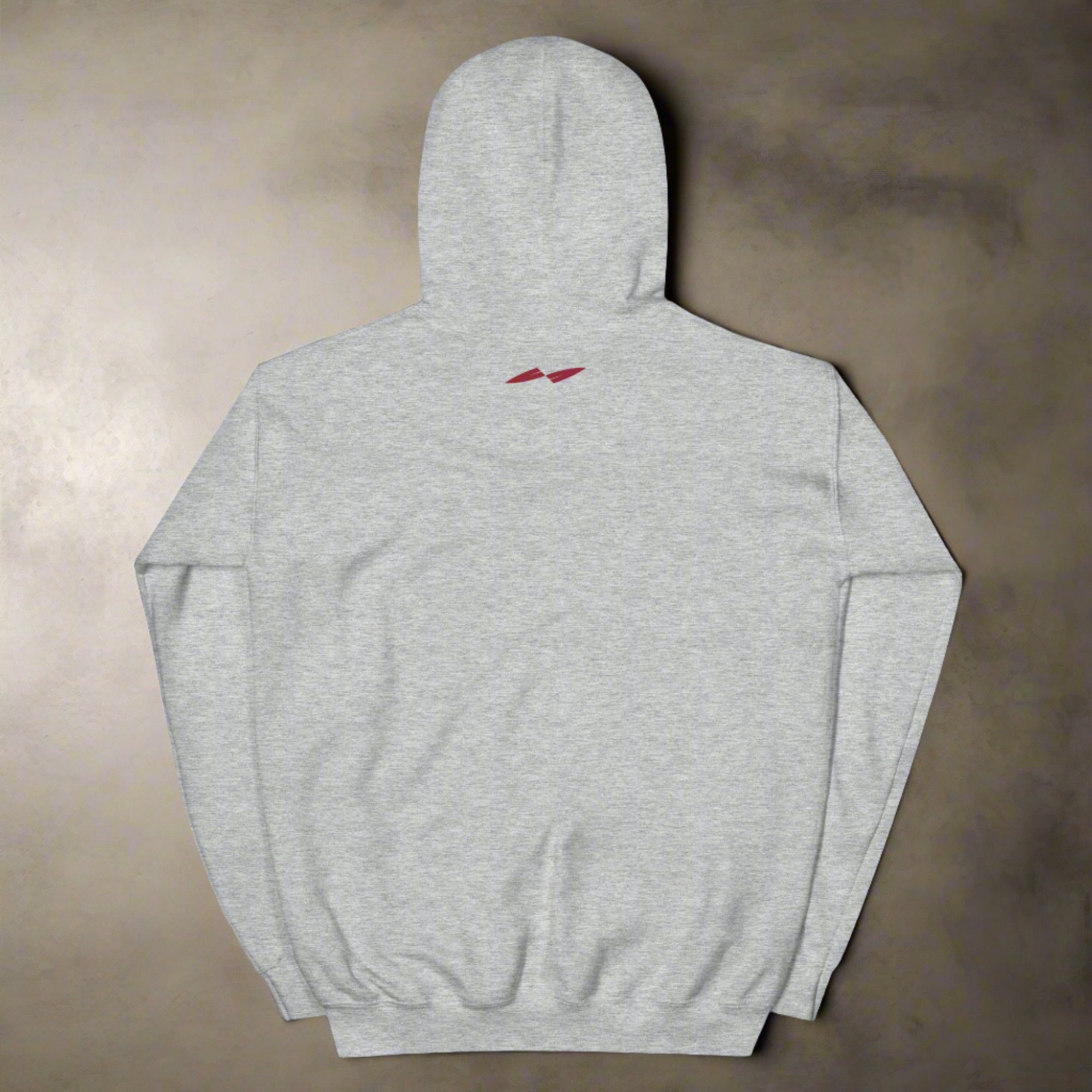 a flat hoodie