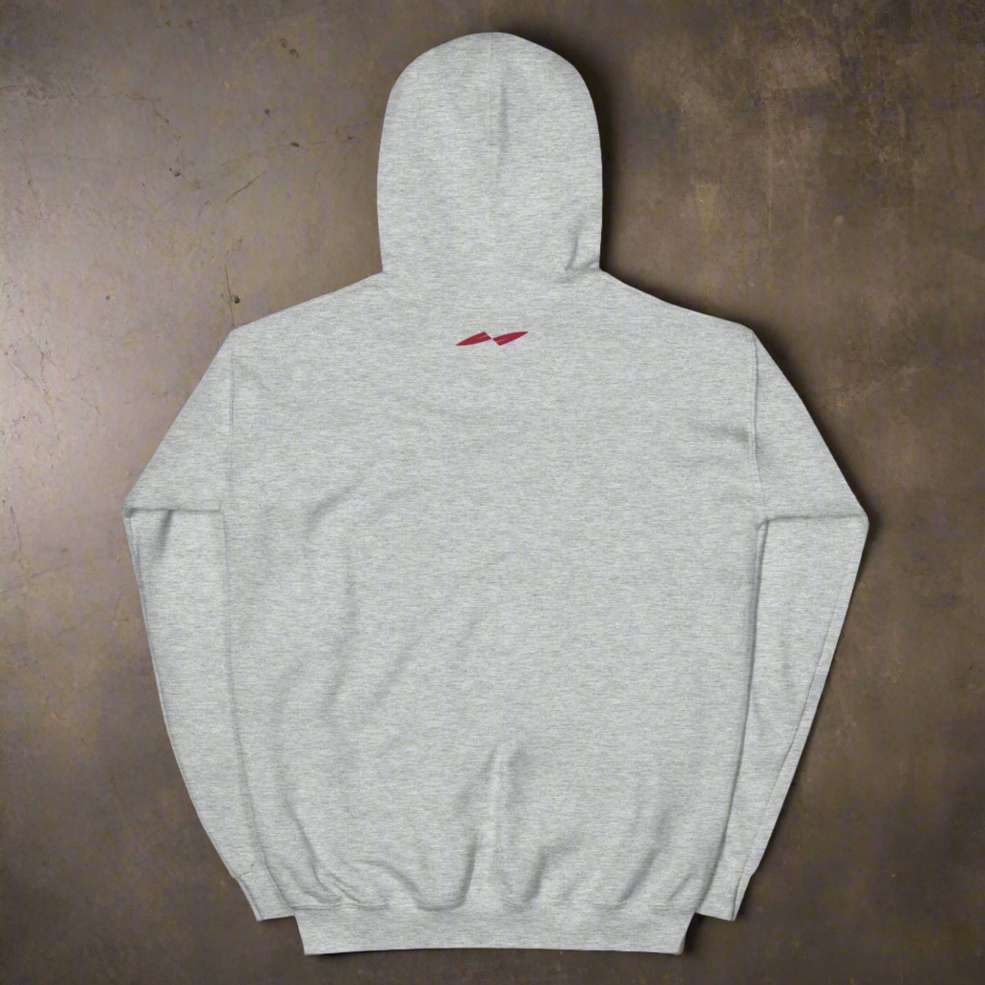 a flat hoodie