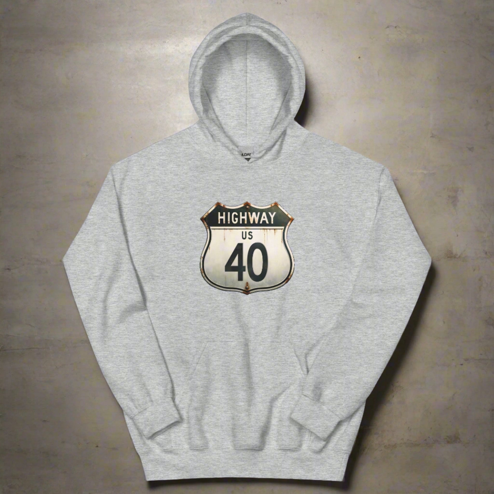 a flat hoodie