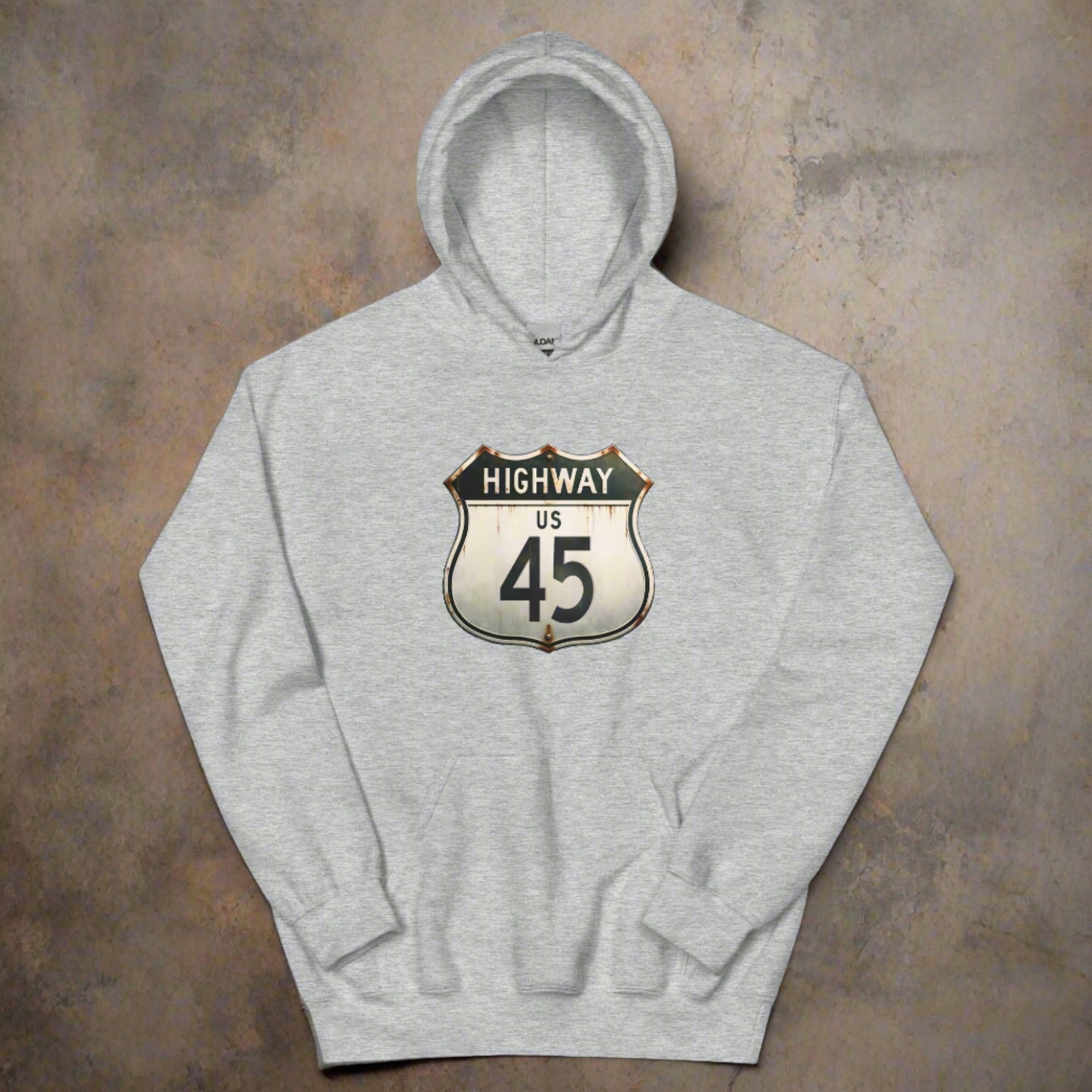 a flat hoodie