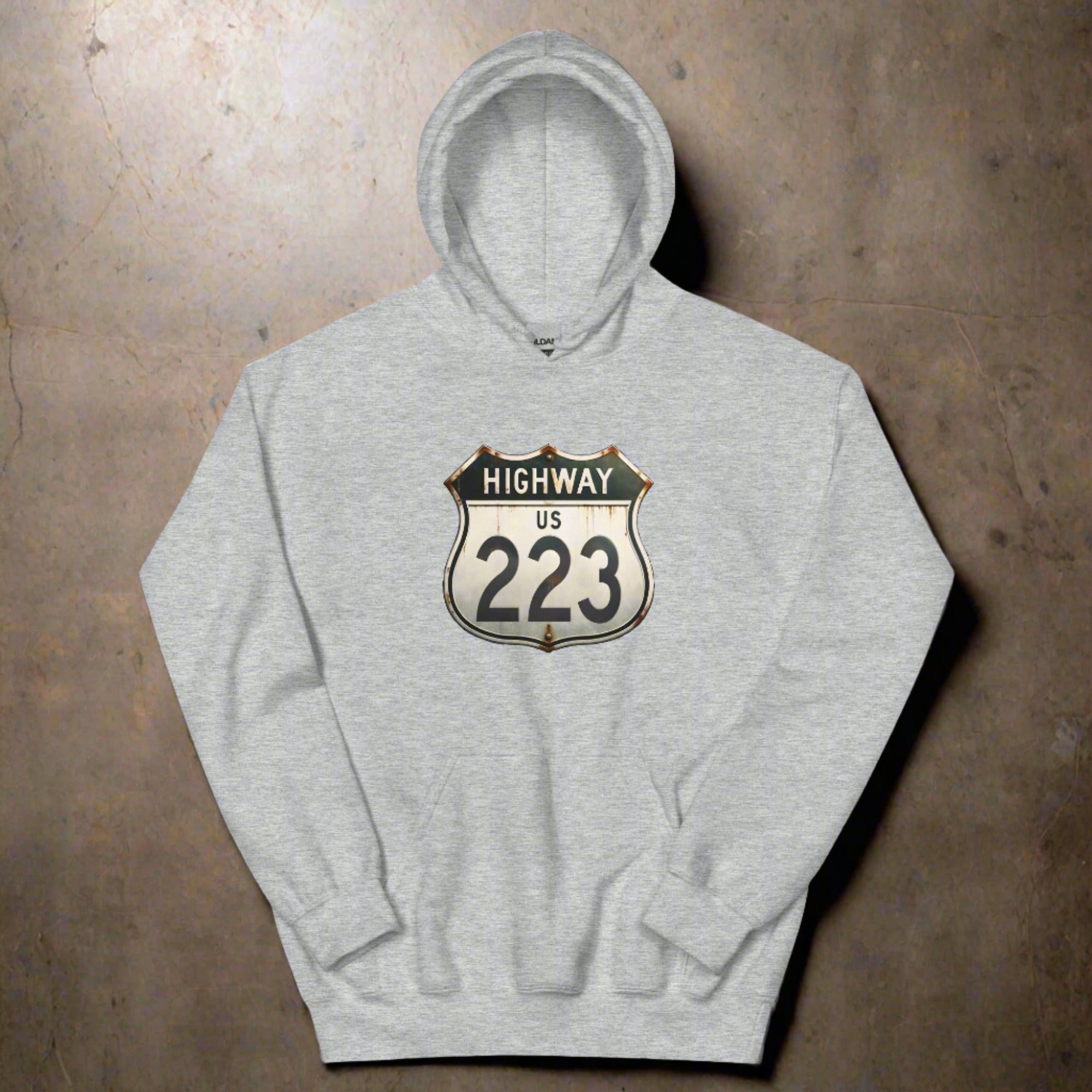 a flat hoodie